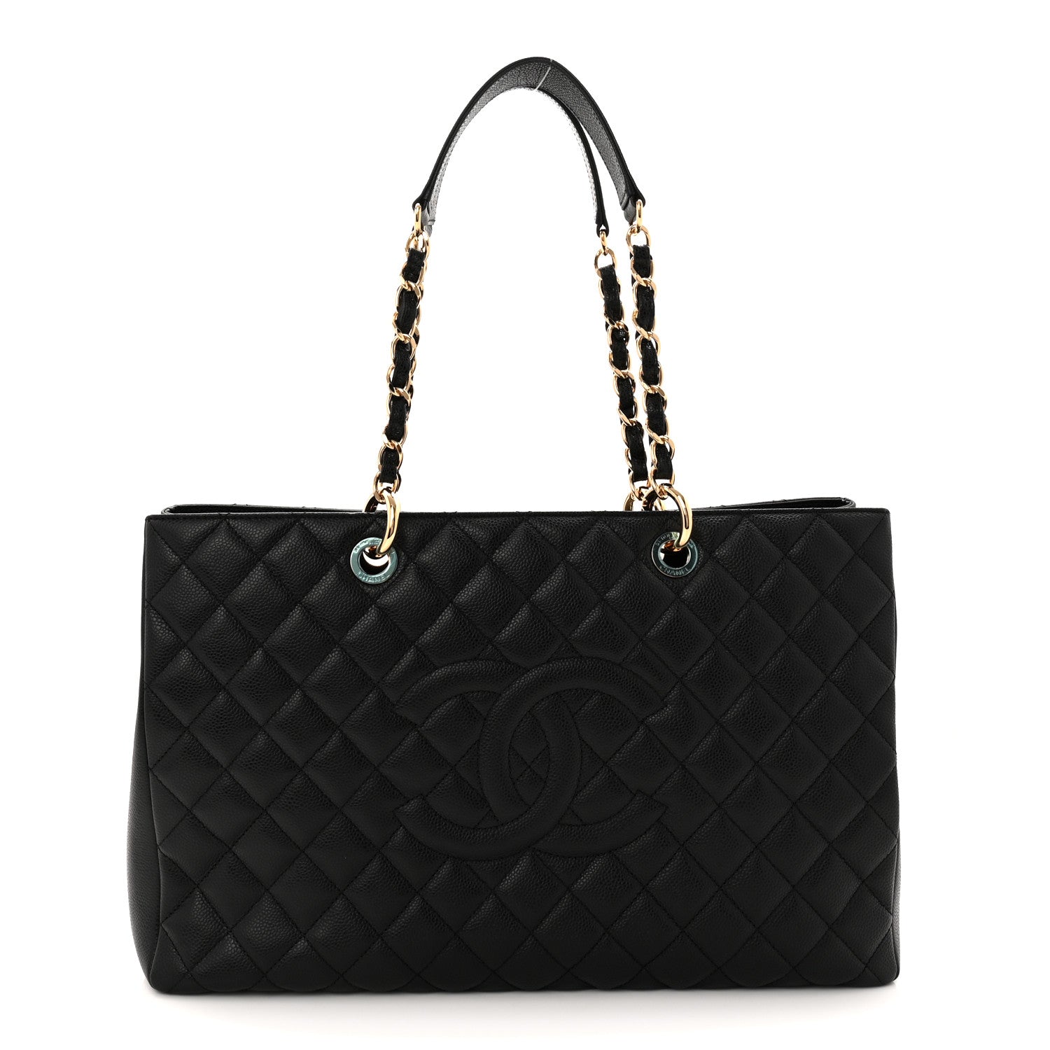 Caviar Quilted XL Grand Shopping Tote GST Black