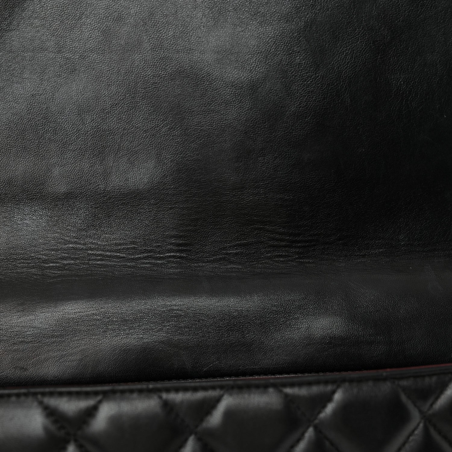 Lambskin Quilted Maxi Single Flap Black