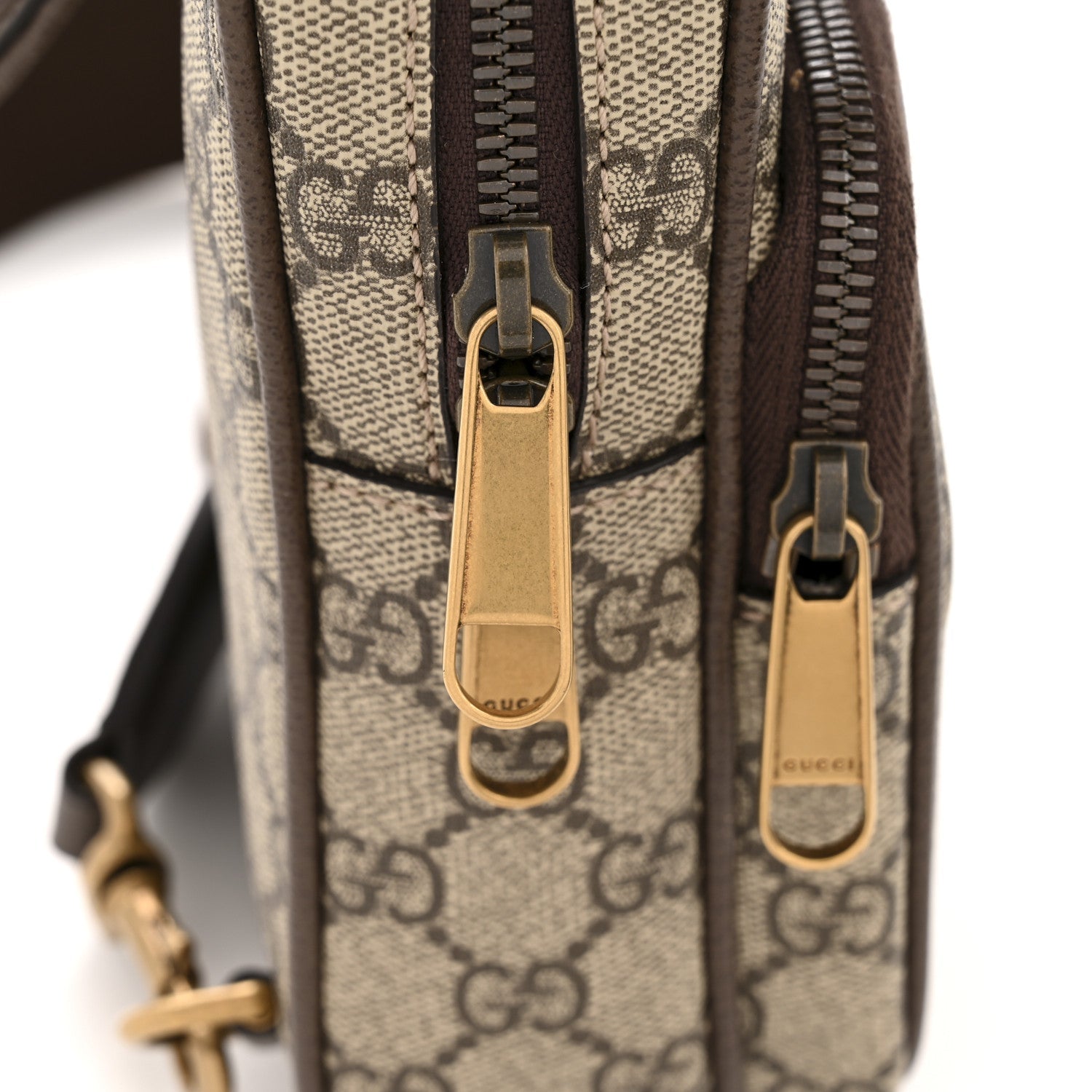 GG Supreme Monogram Web Mini Ophidia Messenger Brown