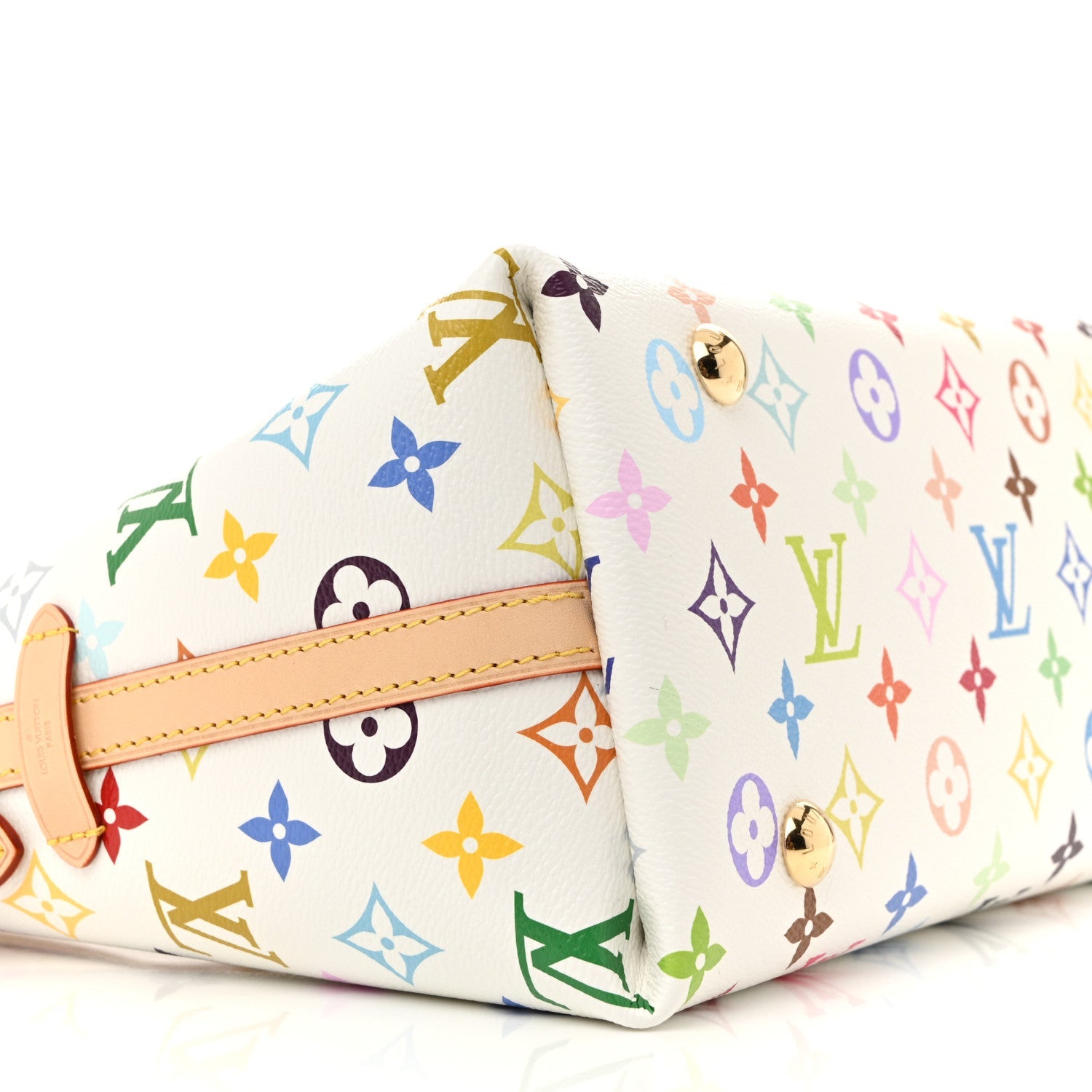 LV x TM Monogram Multicolor CarryAll PM White