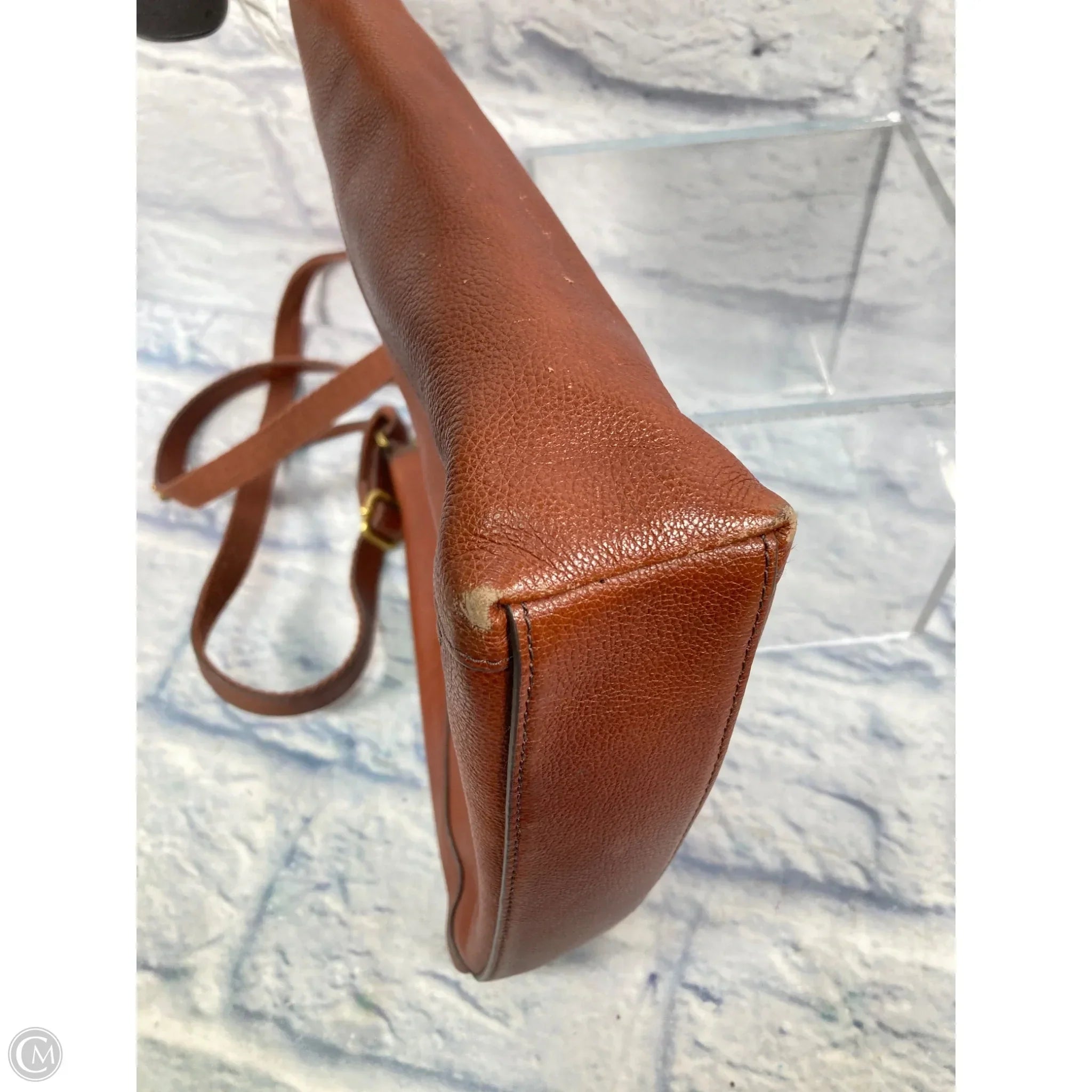 Crossbody Leather By Fossil, Size: Medium