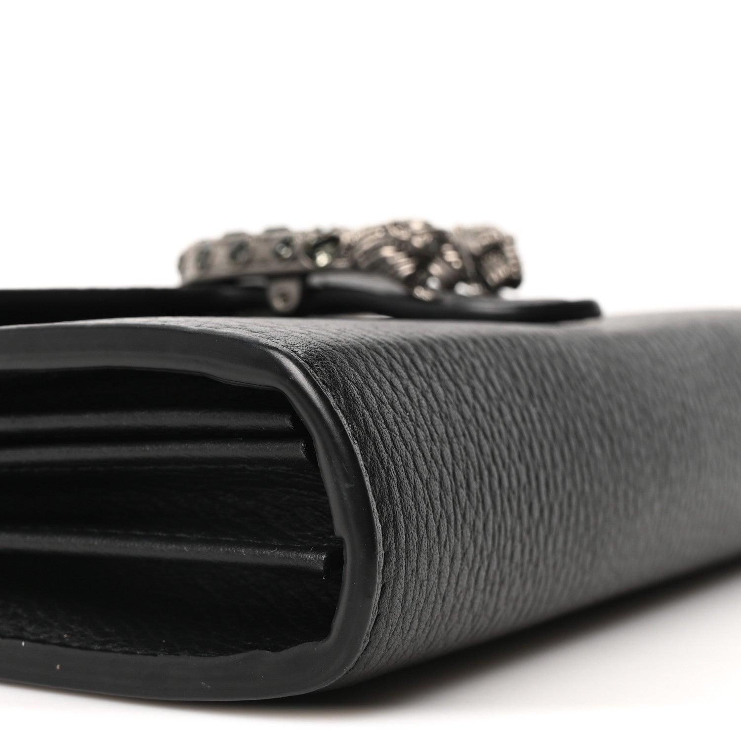 Calfskin Mini Dionysus Chain Wallet Black