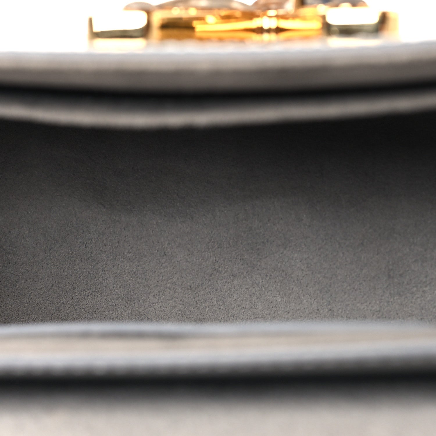 Epi Moonstone Twist Shoulder Bag MM Grey