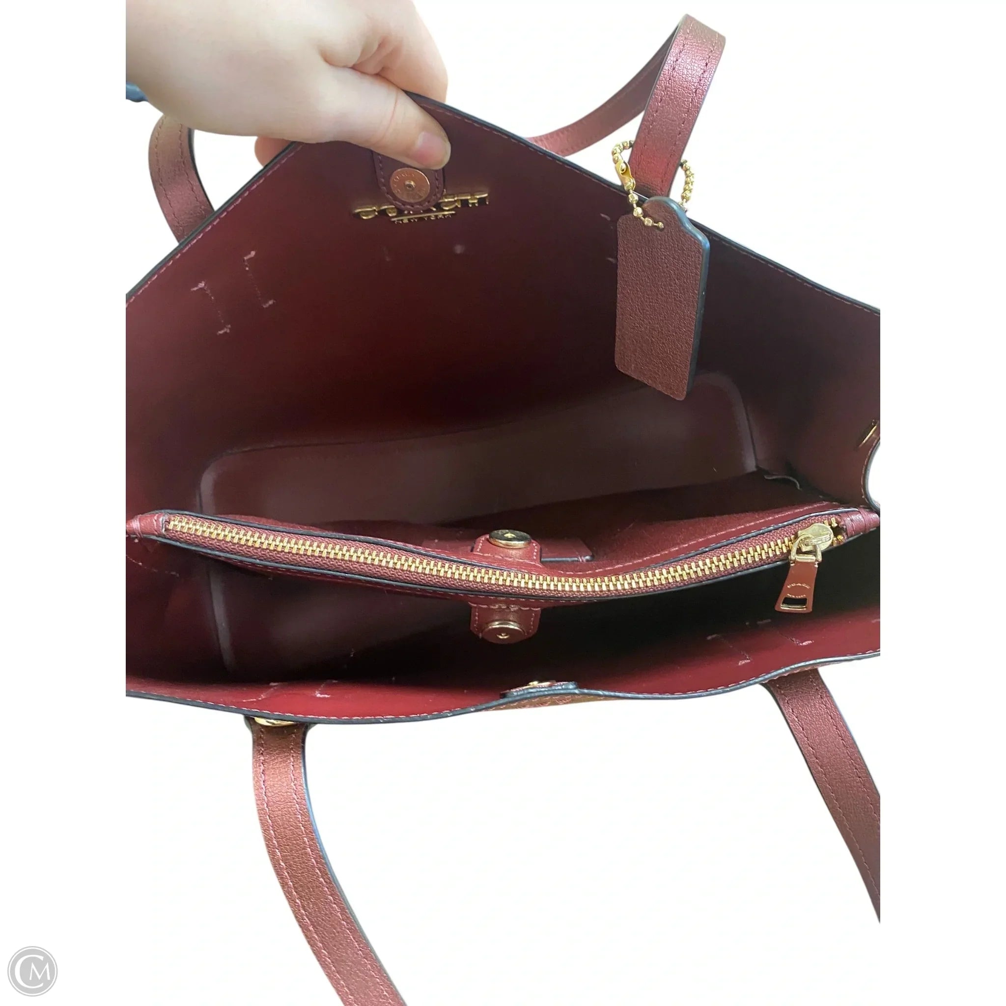 Handbag Designer By Coach, Size: Medium