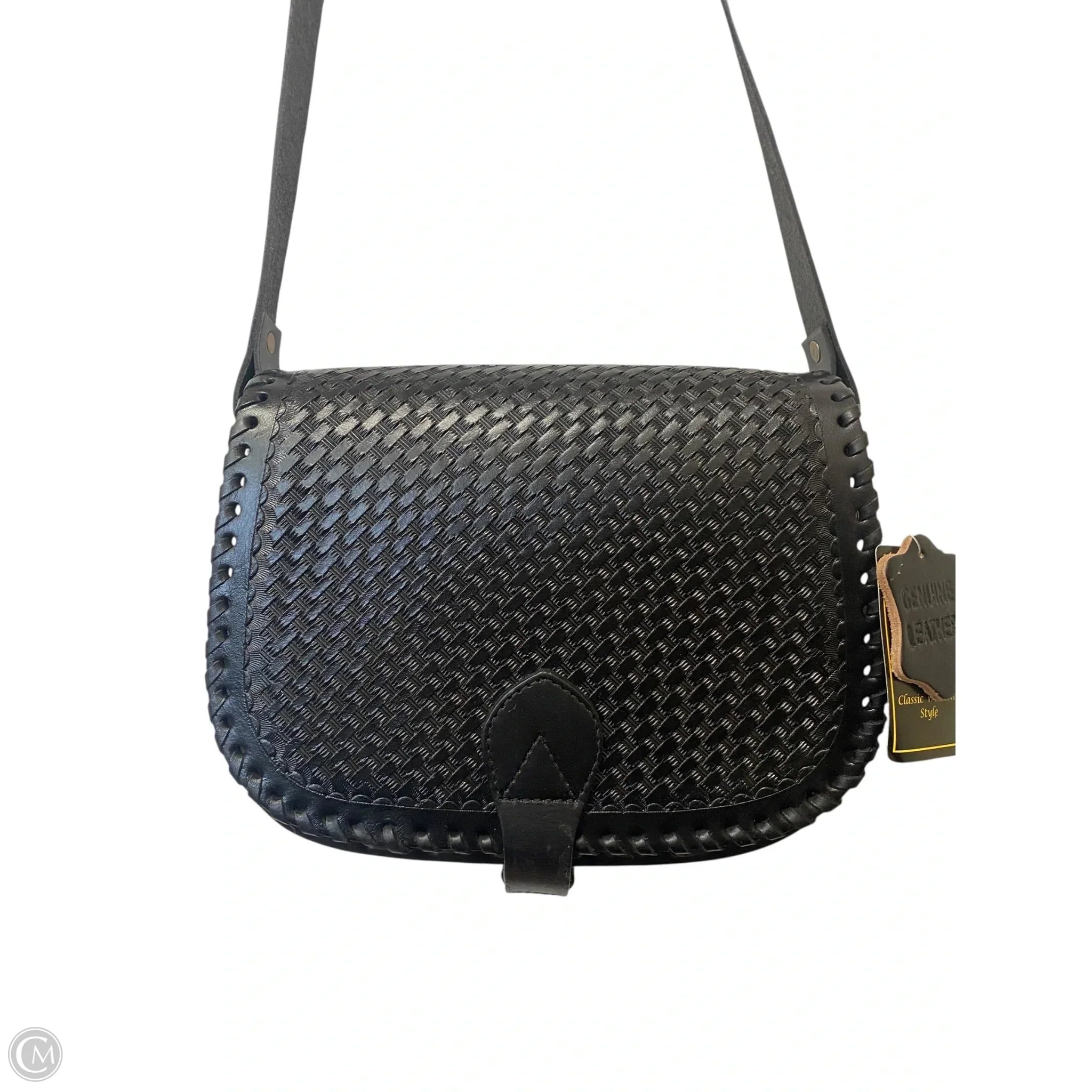 Crossbody Leather By Clothes Mentor, Size: Large