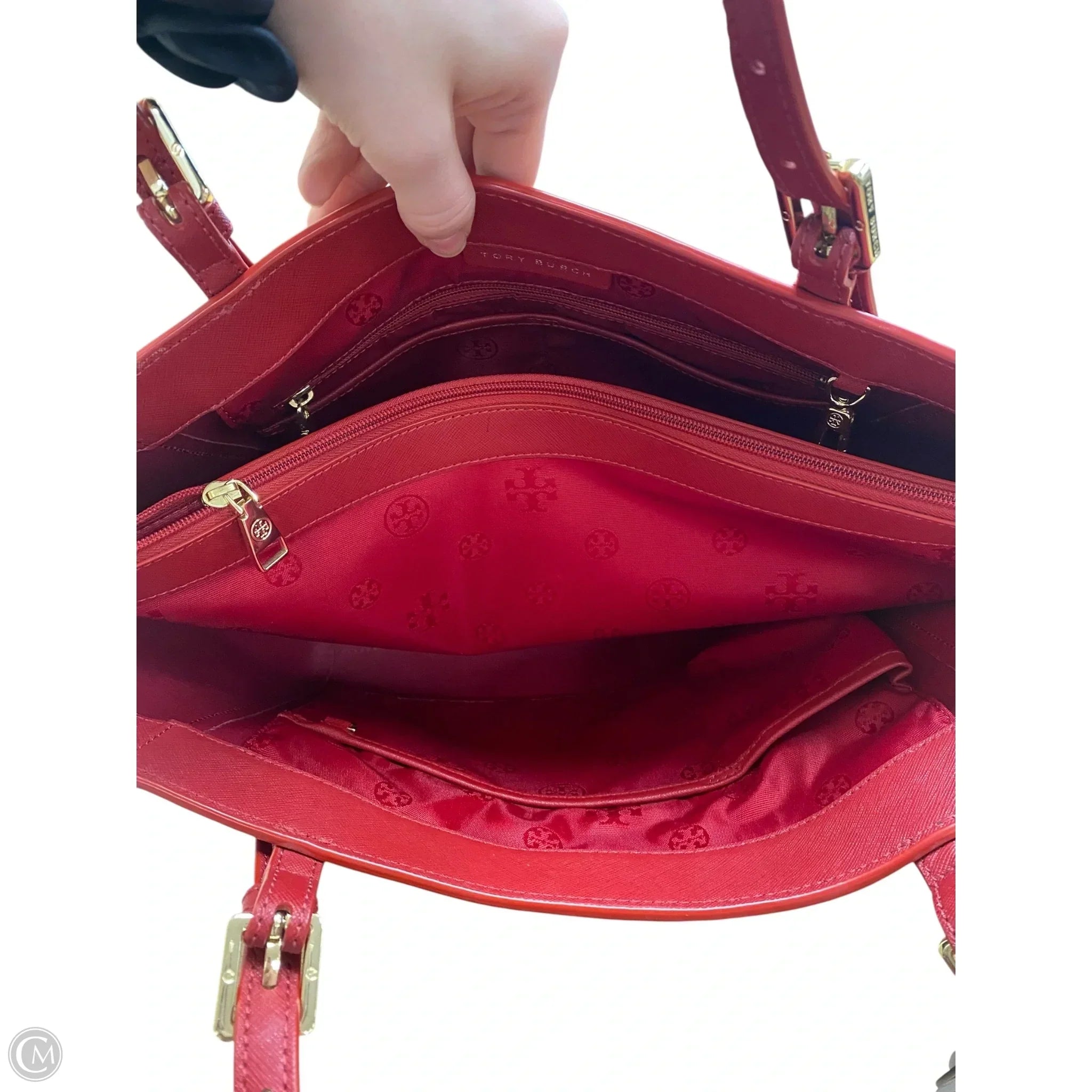 Handbag Designer By Tory Burch, Size: Large