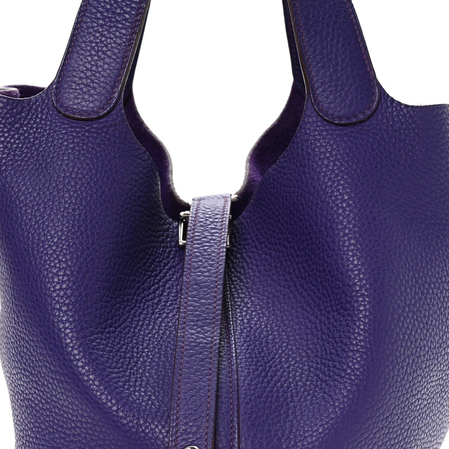 Taurillon Clemence Picotin Lock 26 GM Iris