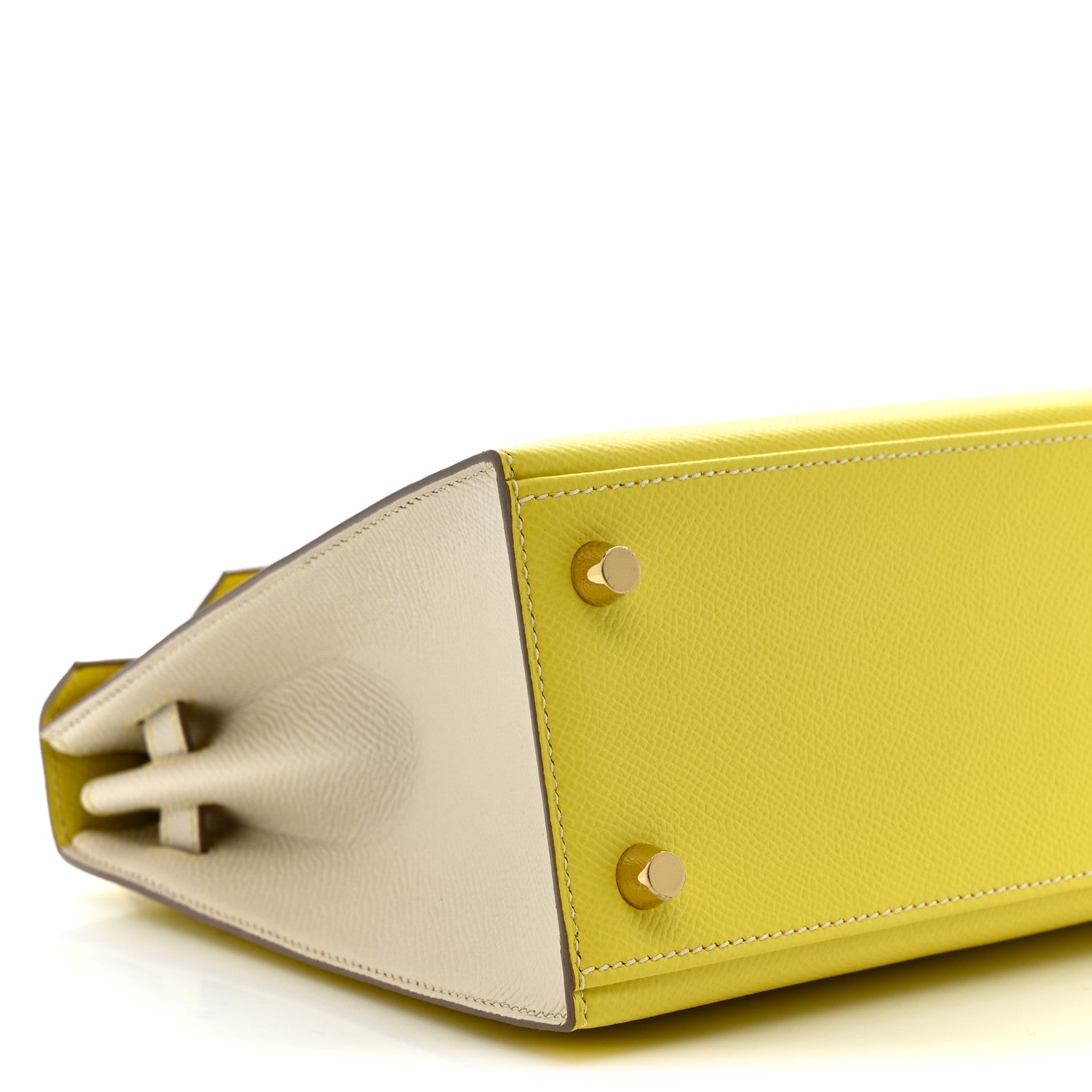 Epsom Bi-Color Horseshoe Sellier 25 Lime Craie