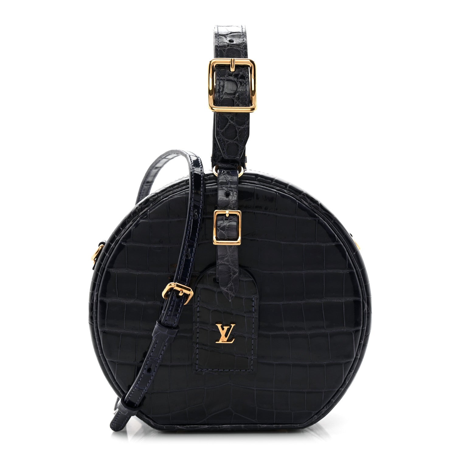 Crocodile Petite Boite Chapeau Navy