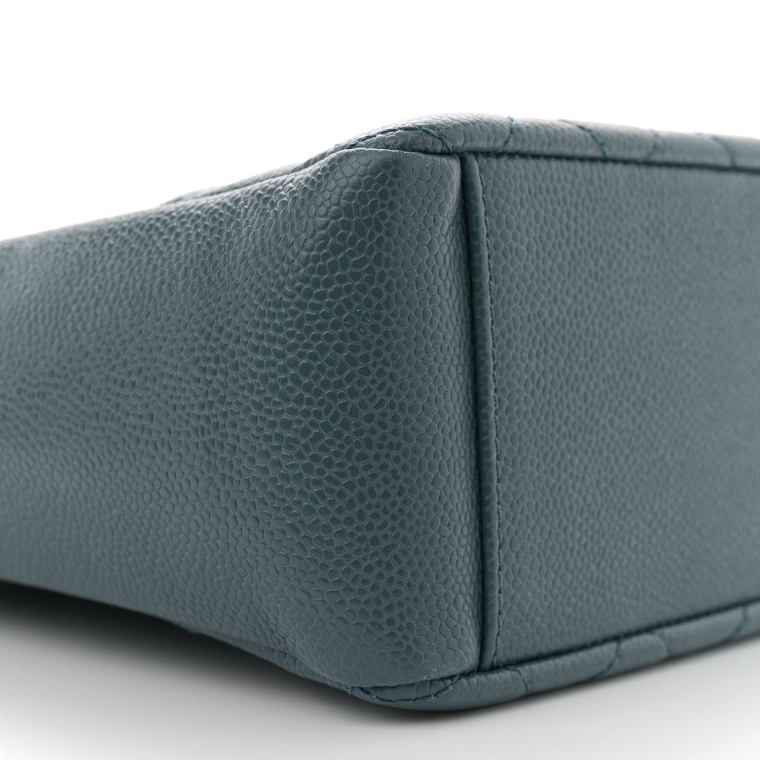 Caviar Quilted Petit Shopping Tote PST Blue