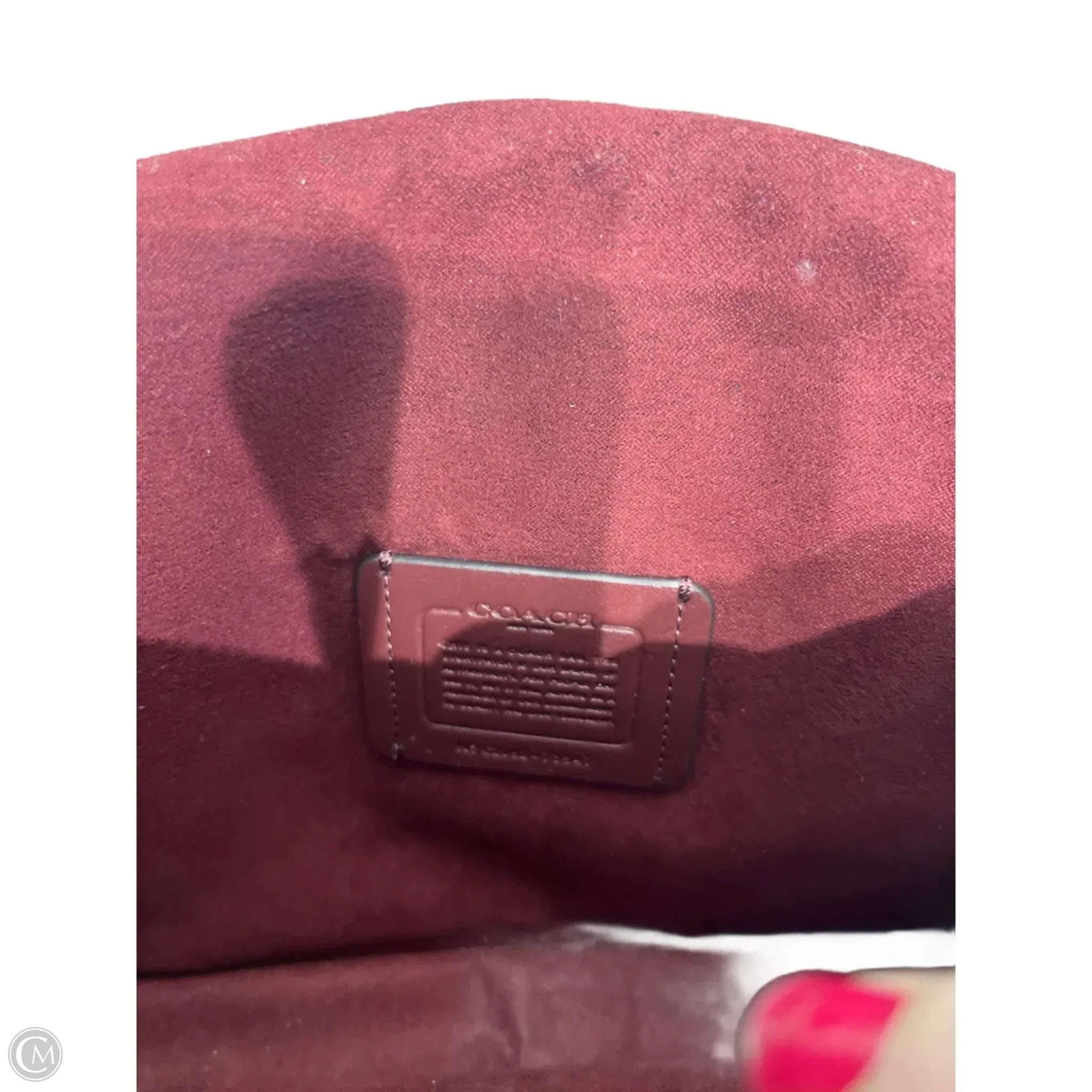 Crossbody Designer By Coach, Size: Medium