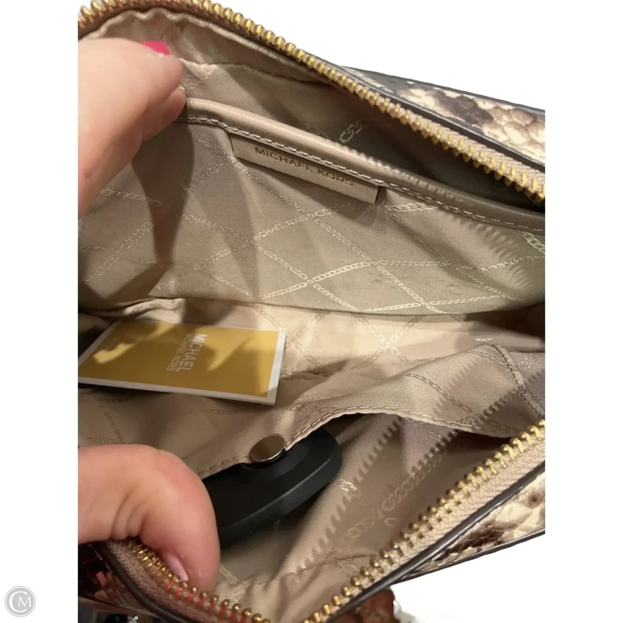 Crossbody Designer By Michael Kors, Size: Medium