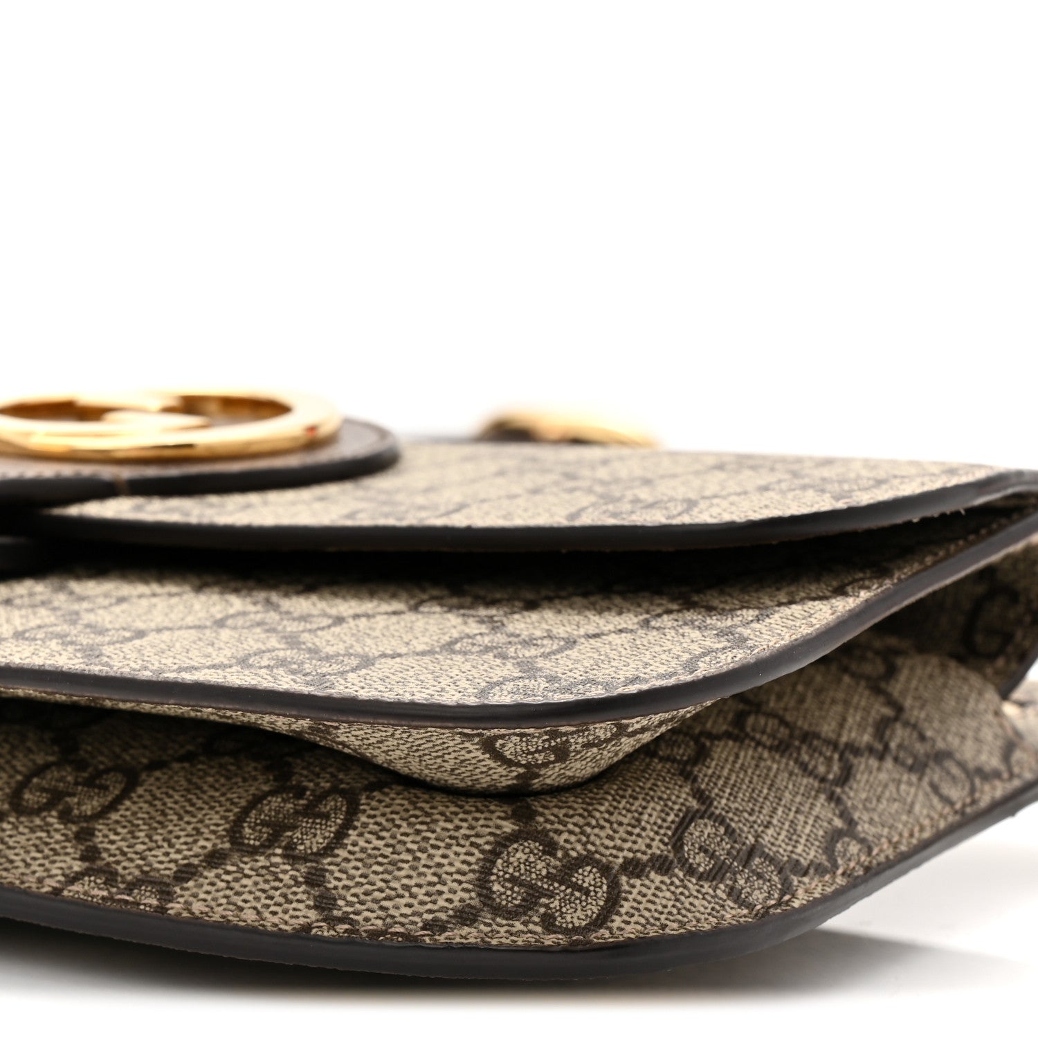 GG Supreme Monogram Textured Dollar Calfskin Blondie Belt Bag Beige Ebony New Acero