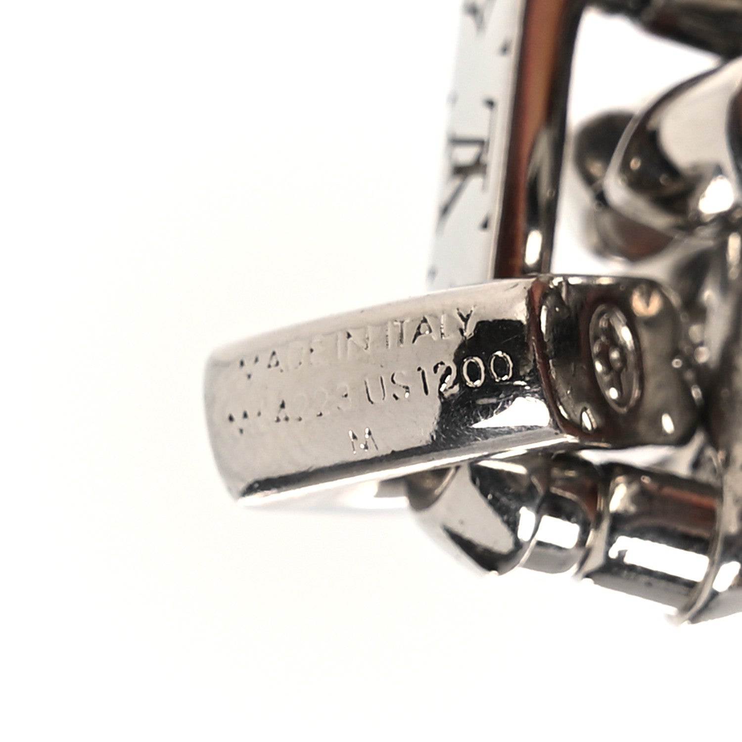 Monogram Chain Bracelet M Silver