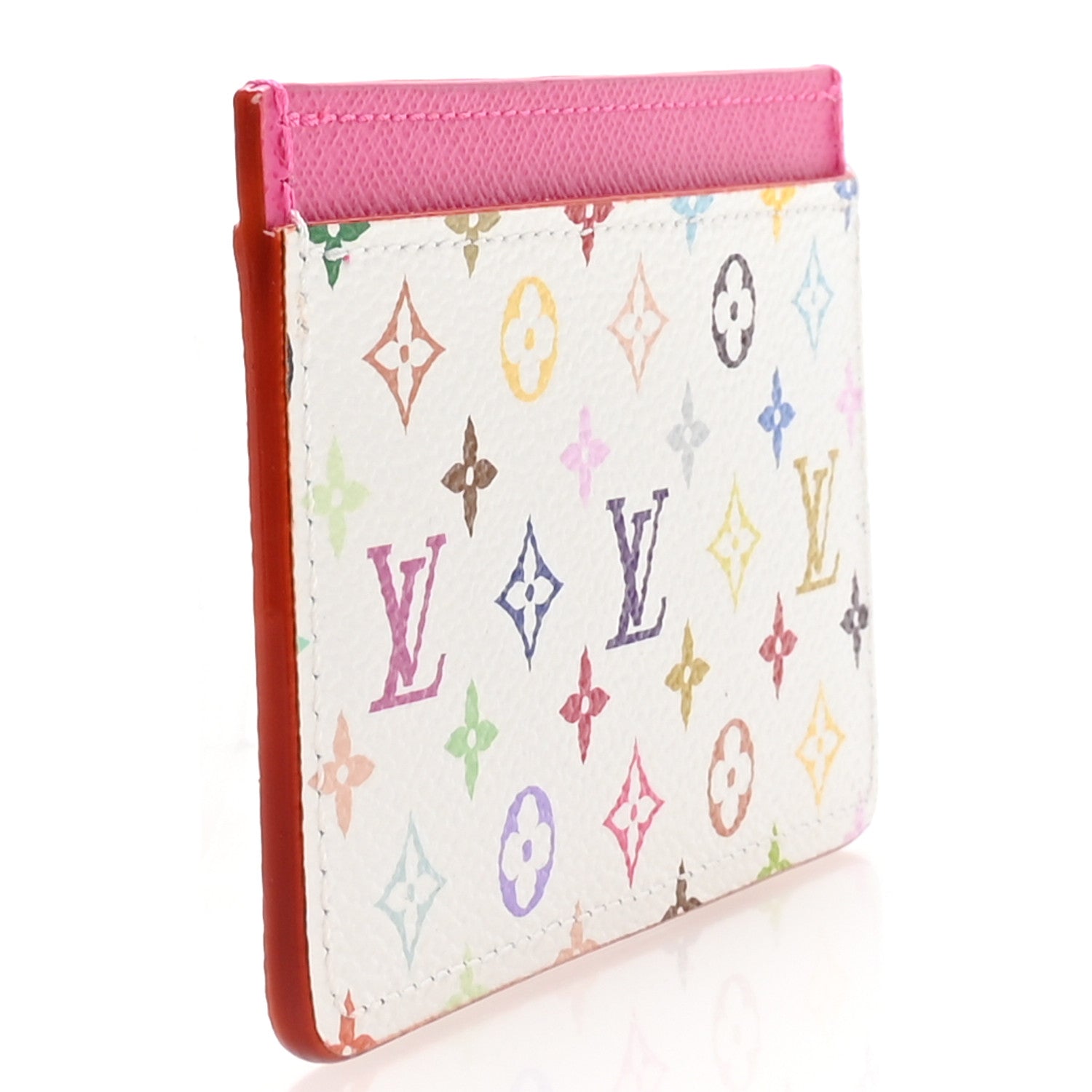 LV X TM Monogram Multicolor Card Holder Kawaii Pink