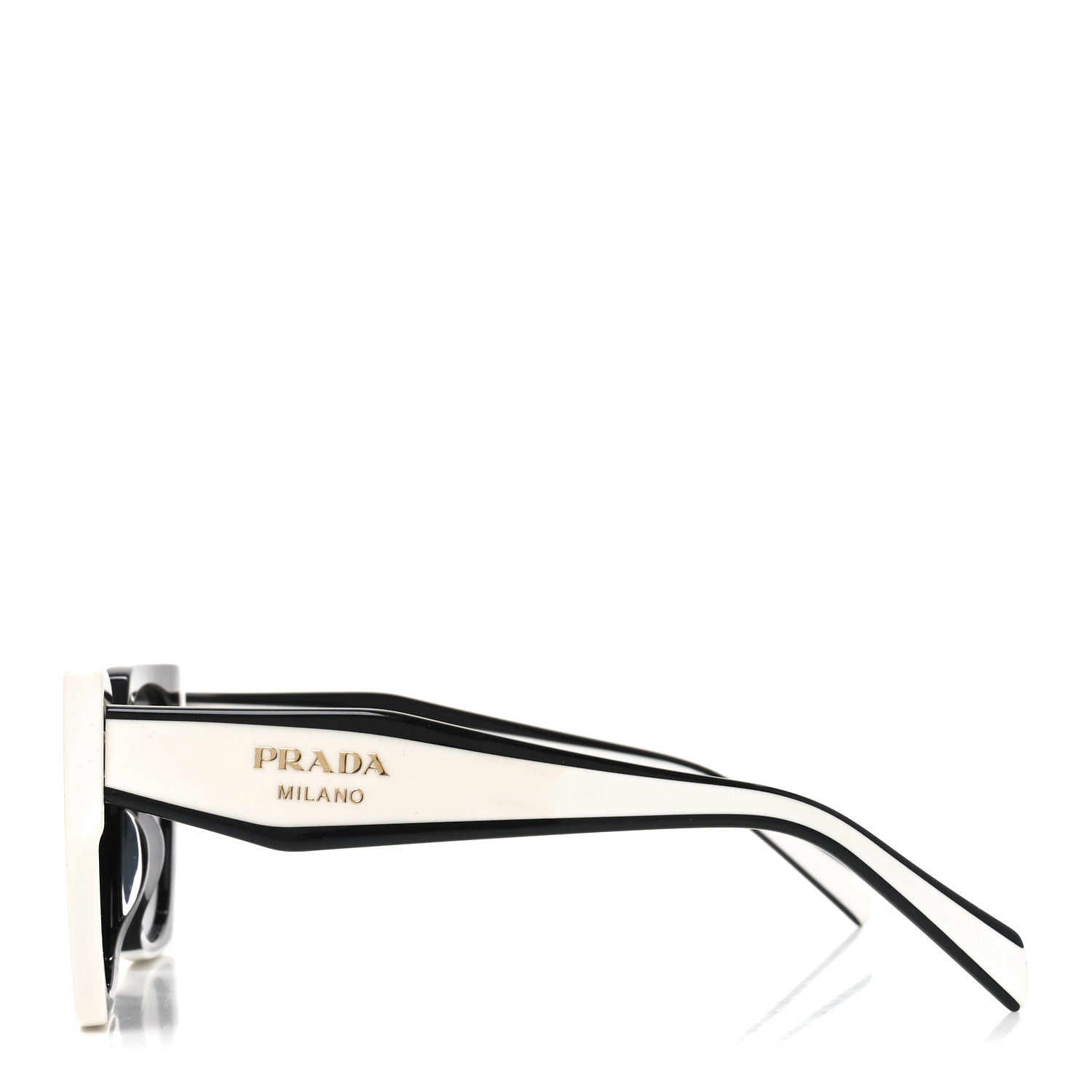 Acetate Sunglasses SPR 15W-F Black White