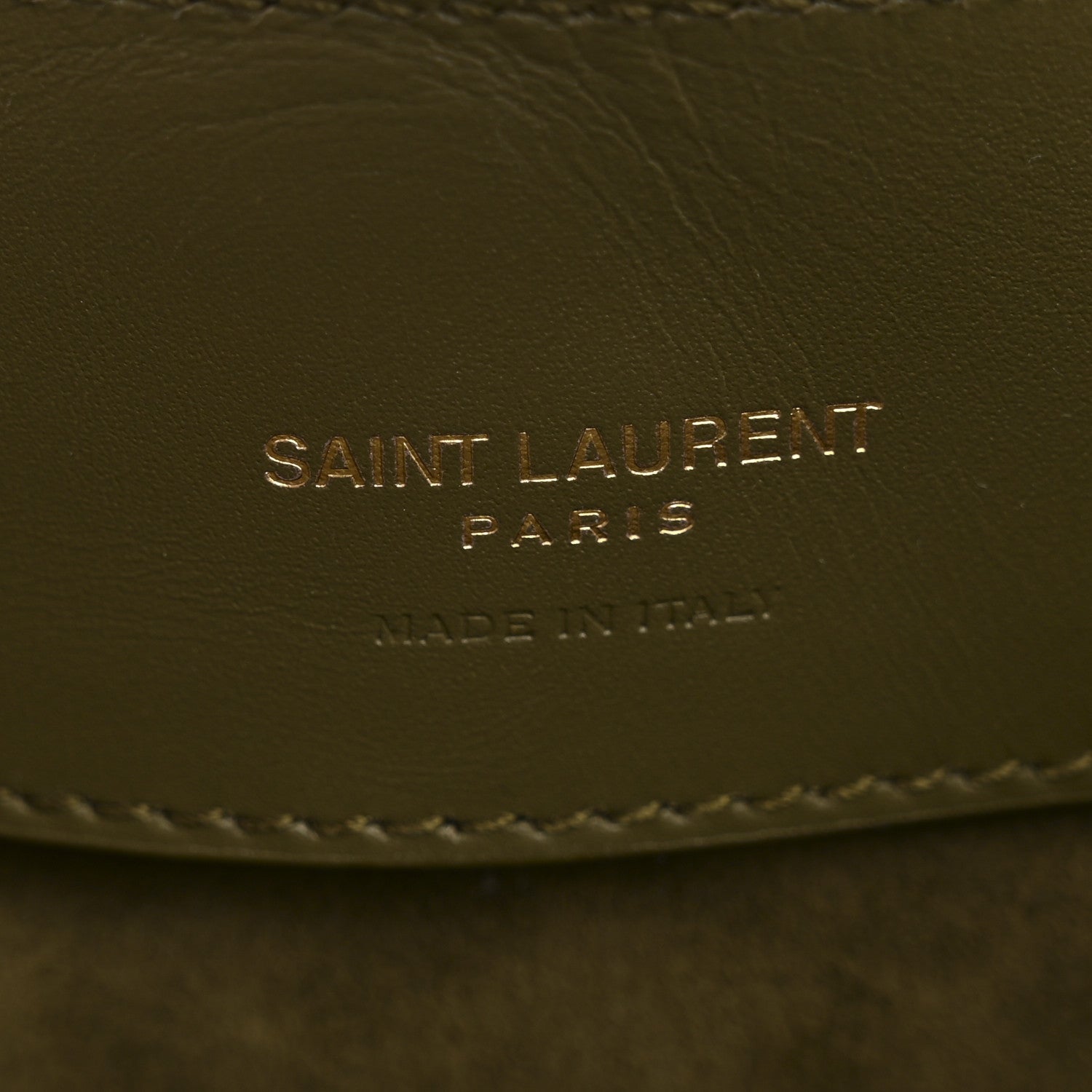 Shiny Calfskin Le 37 Mini Bucket Bag Strong Moss