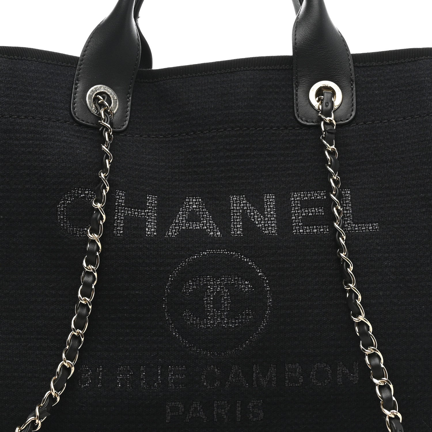 Mixed Fibers Small Deauville Tote Black