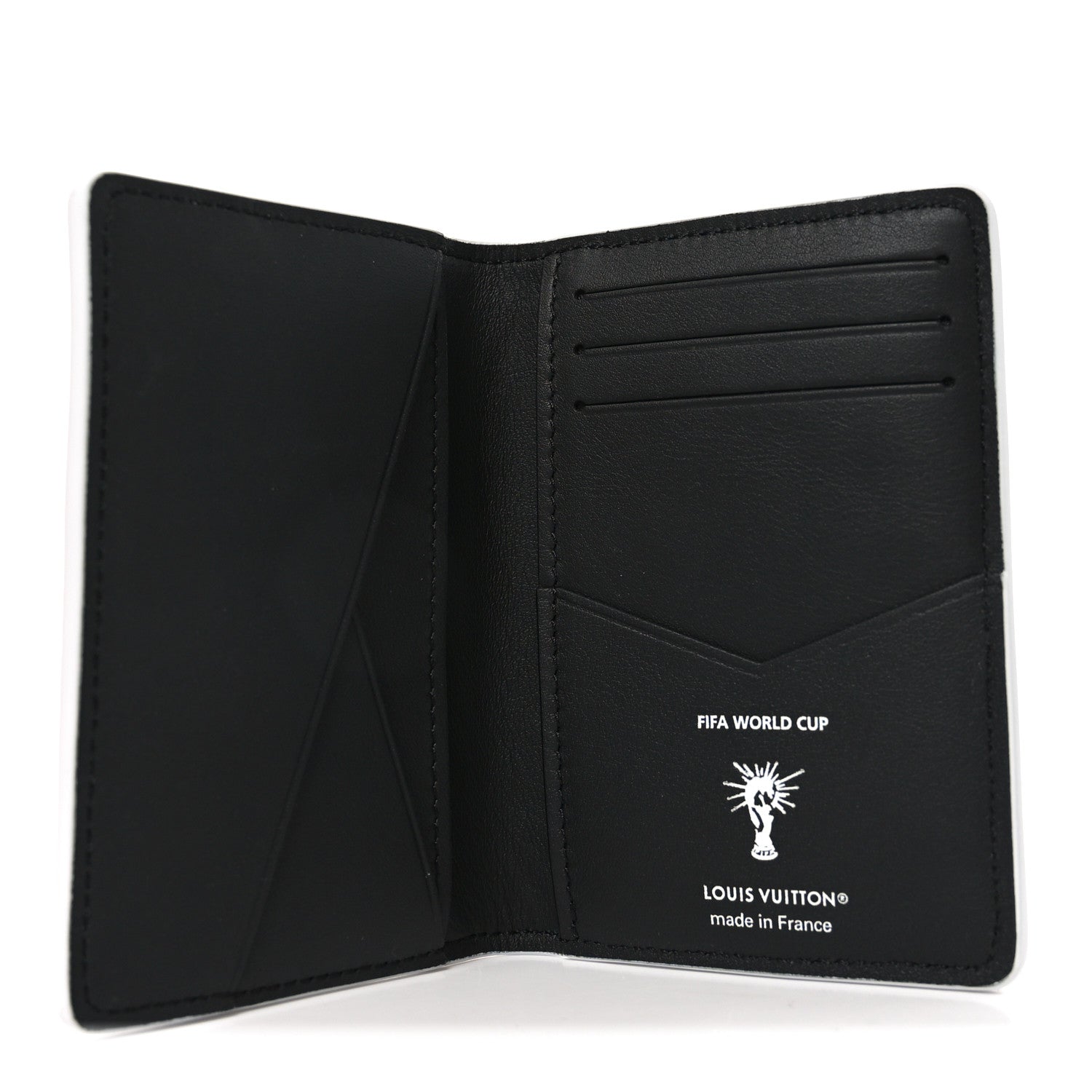 X FIFA Grained Calfskin Pocket Organizer Black
