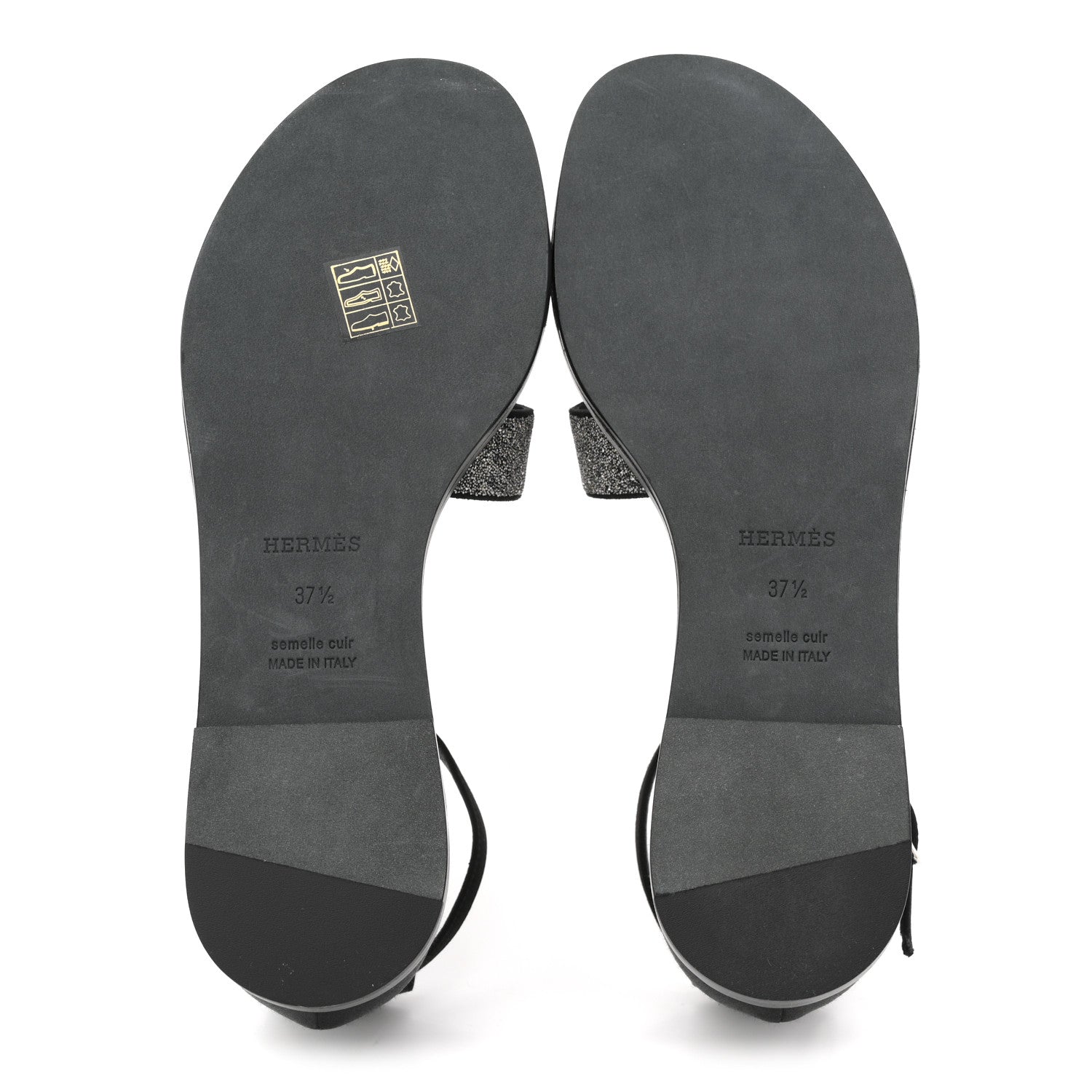 Satin Crystal Santorini Sandals 37.5 Black