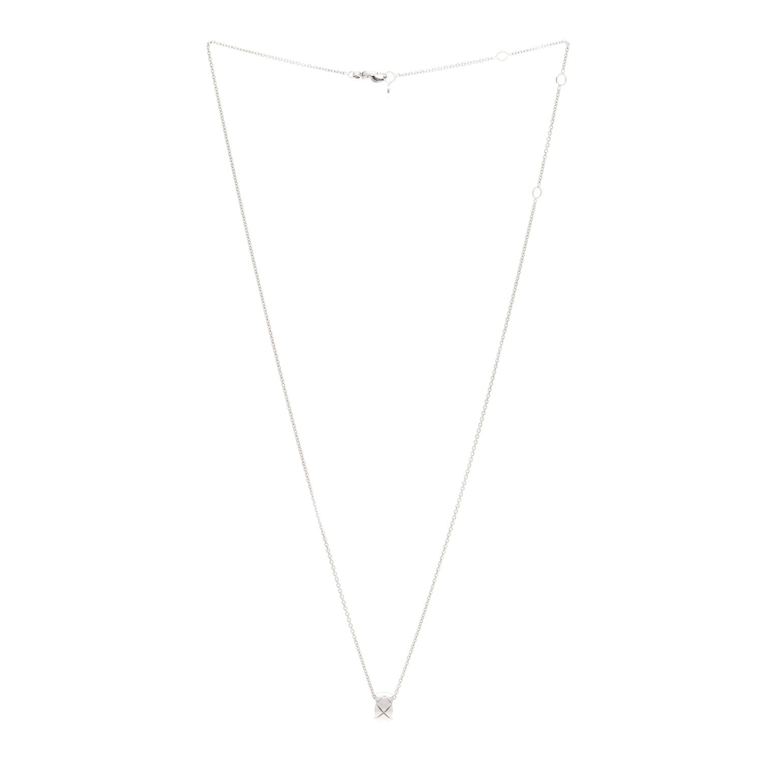 18K White Gold Coco Crush Pendant Necklace