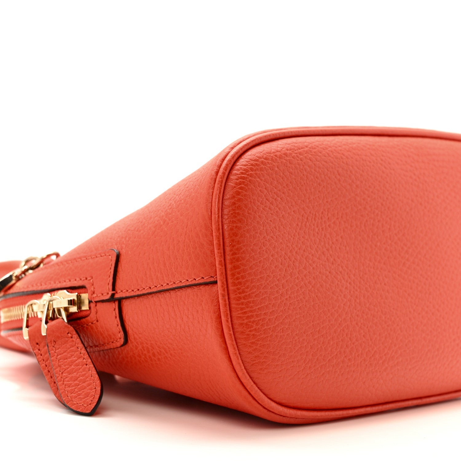 Dollar Calfskin Small GG Charm Dome Bag Orange