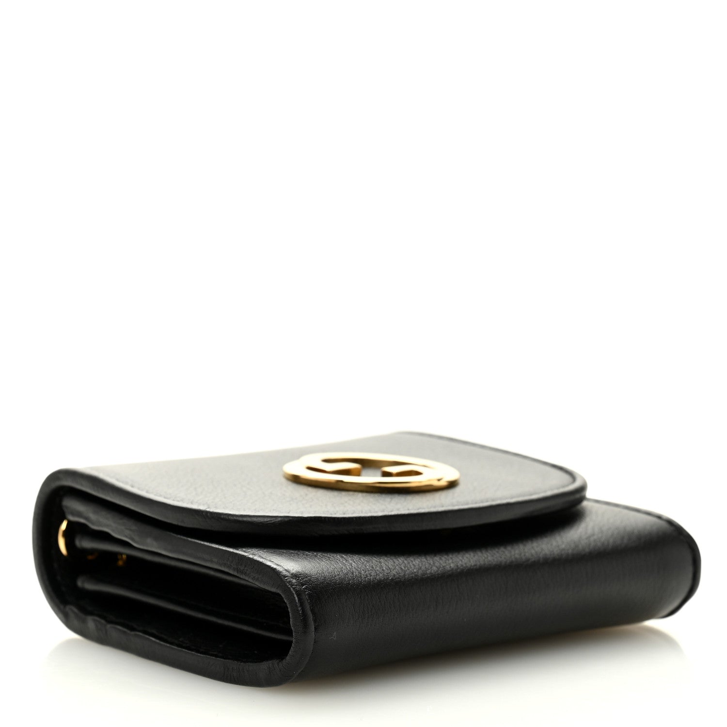 Roxy Calfskin Medium Blondie Chain Wallet Black