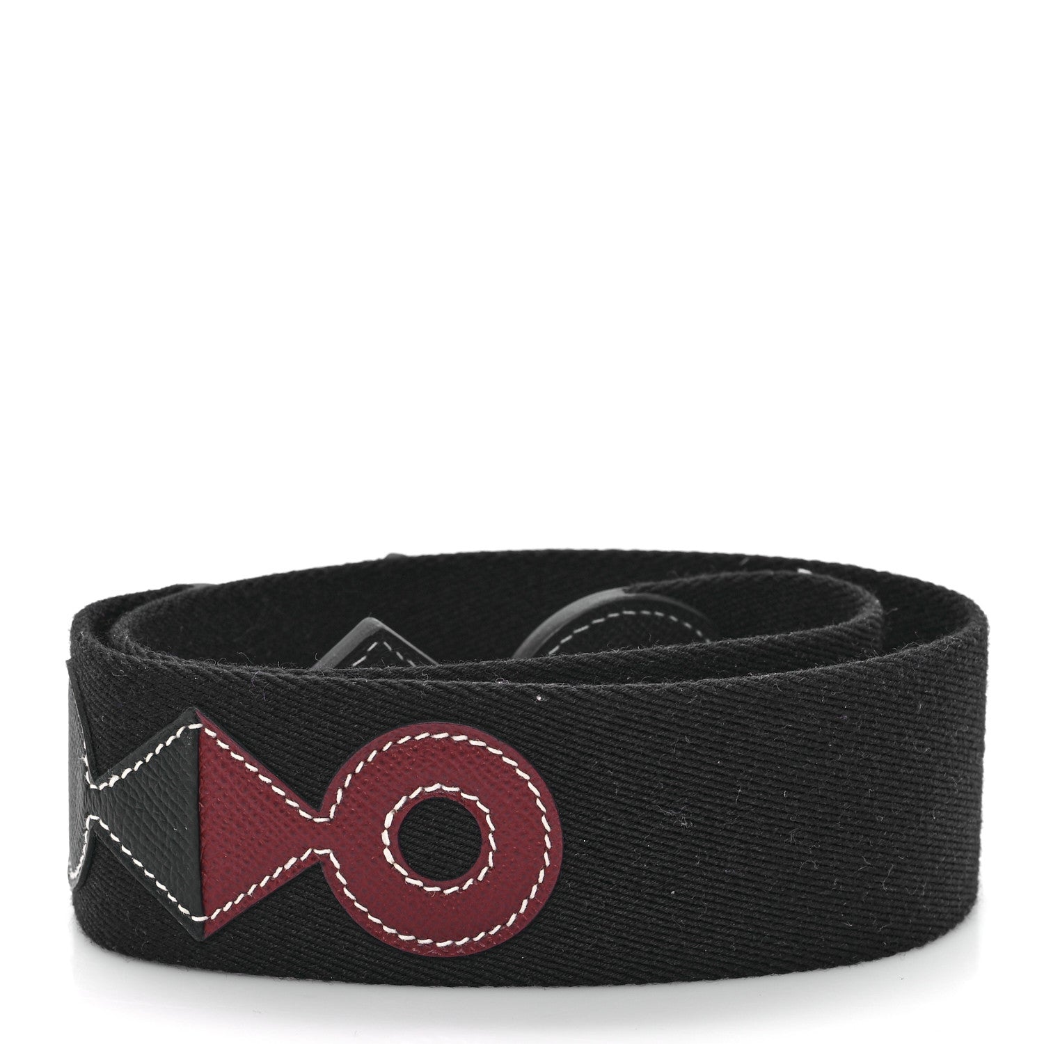 Toile Epsom Shoulder Strap Indigo Black Rouge H