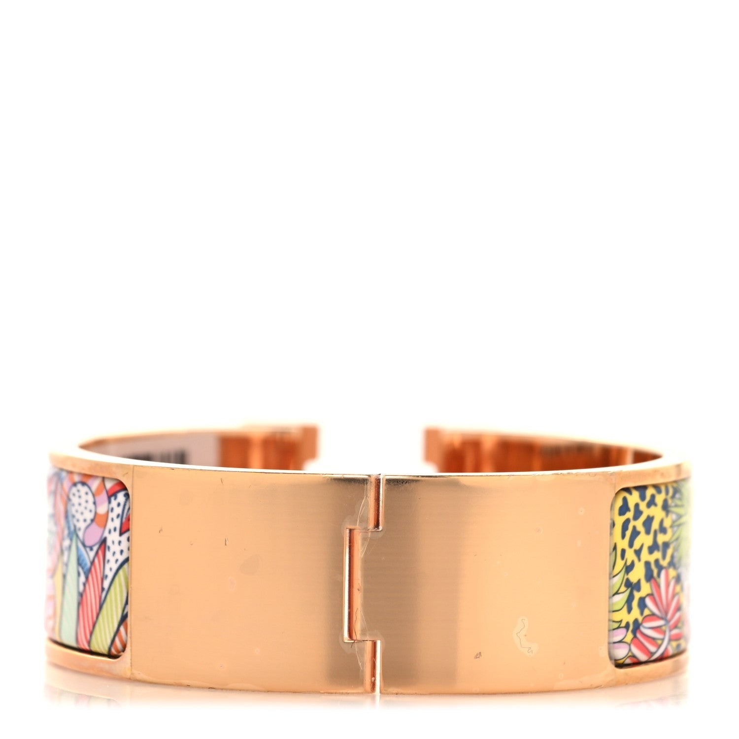 Enamel Printed Wide Clic Clac H Bracelet GM Pastel Acidule
