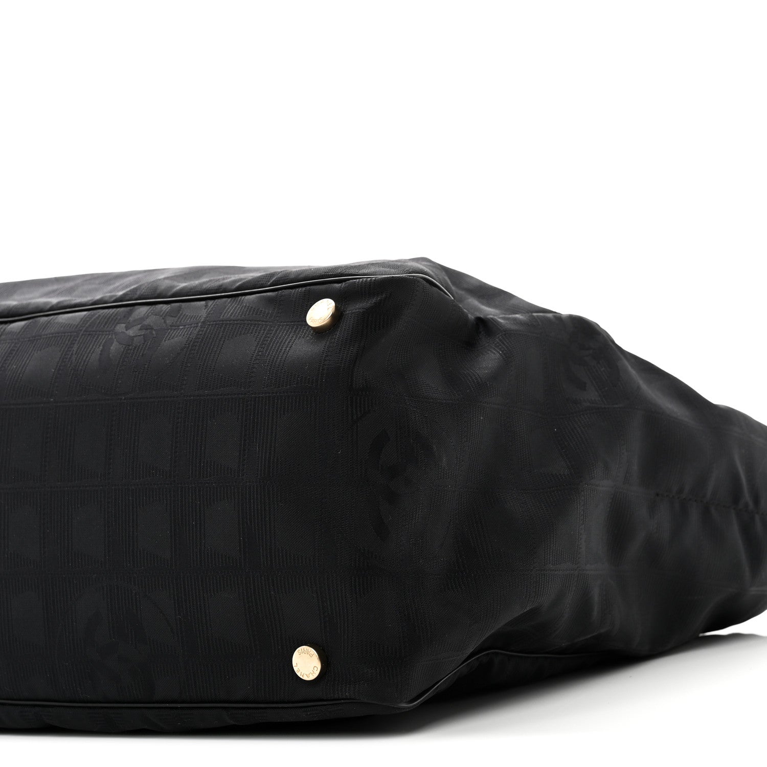 Nylon Large Travel Tote Black