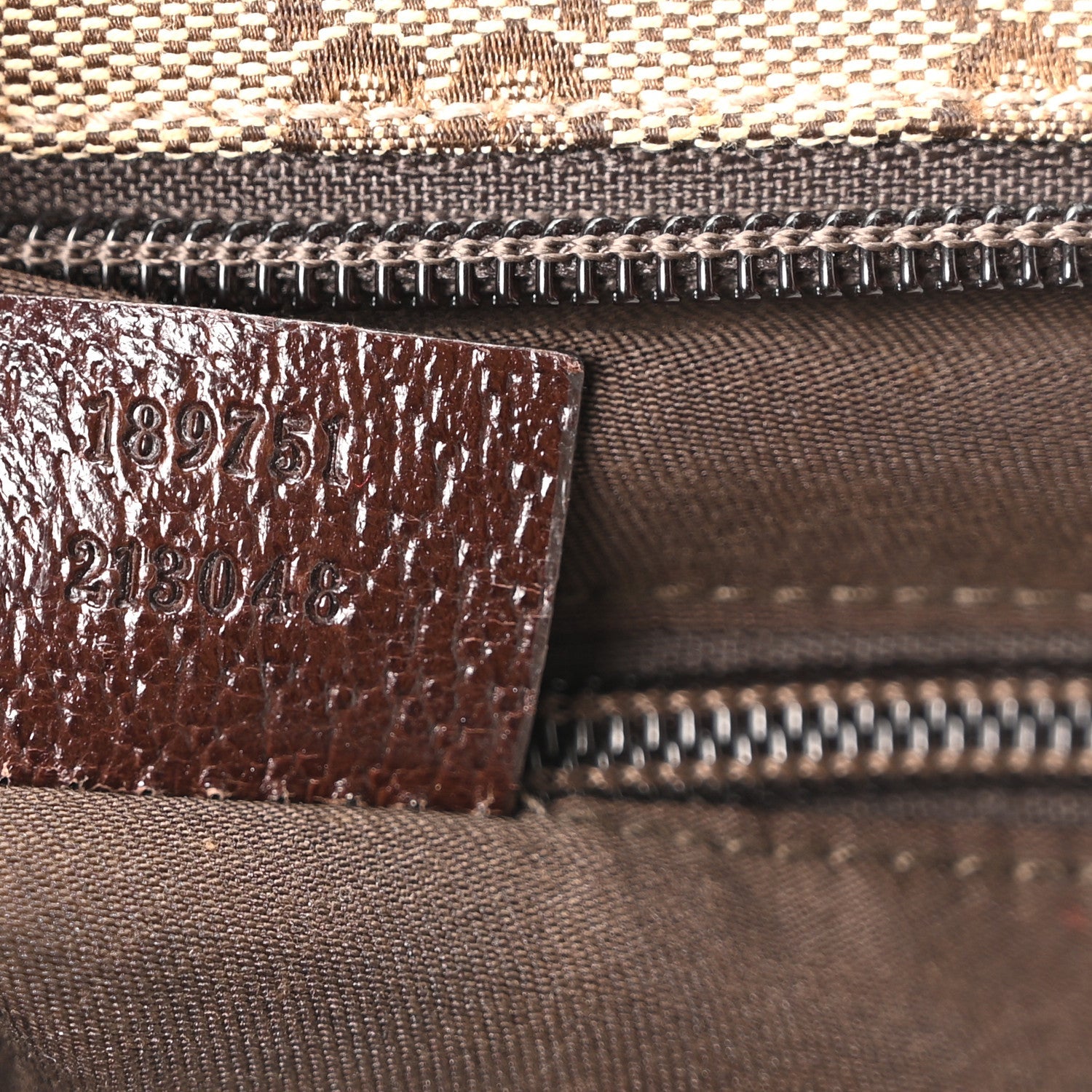 Monogram Web Medium Flat Messenger Bag Brown