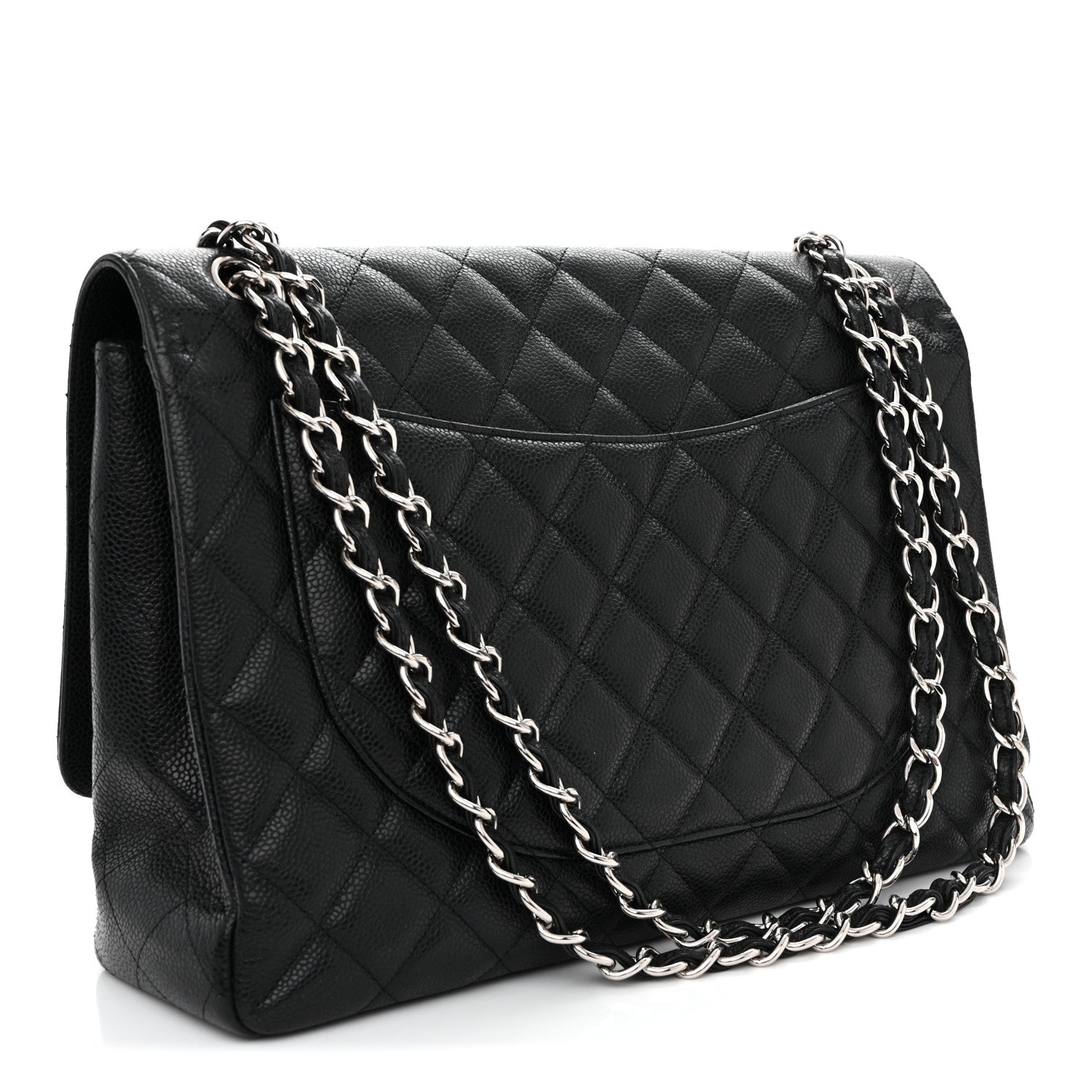 Caviar Maxi Single Flap Black