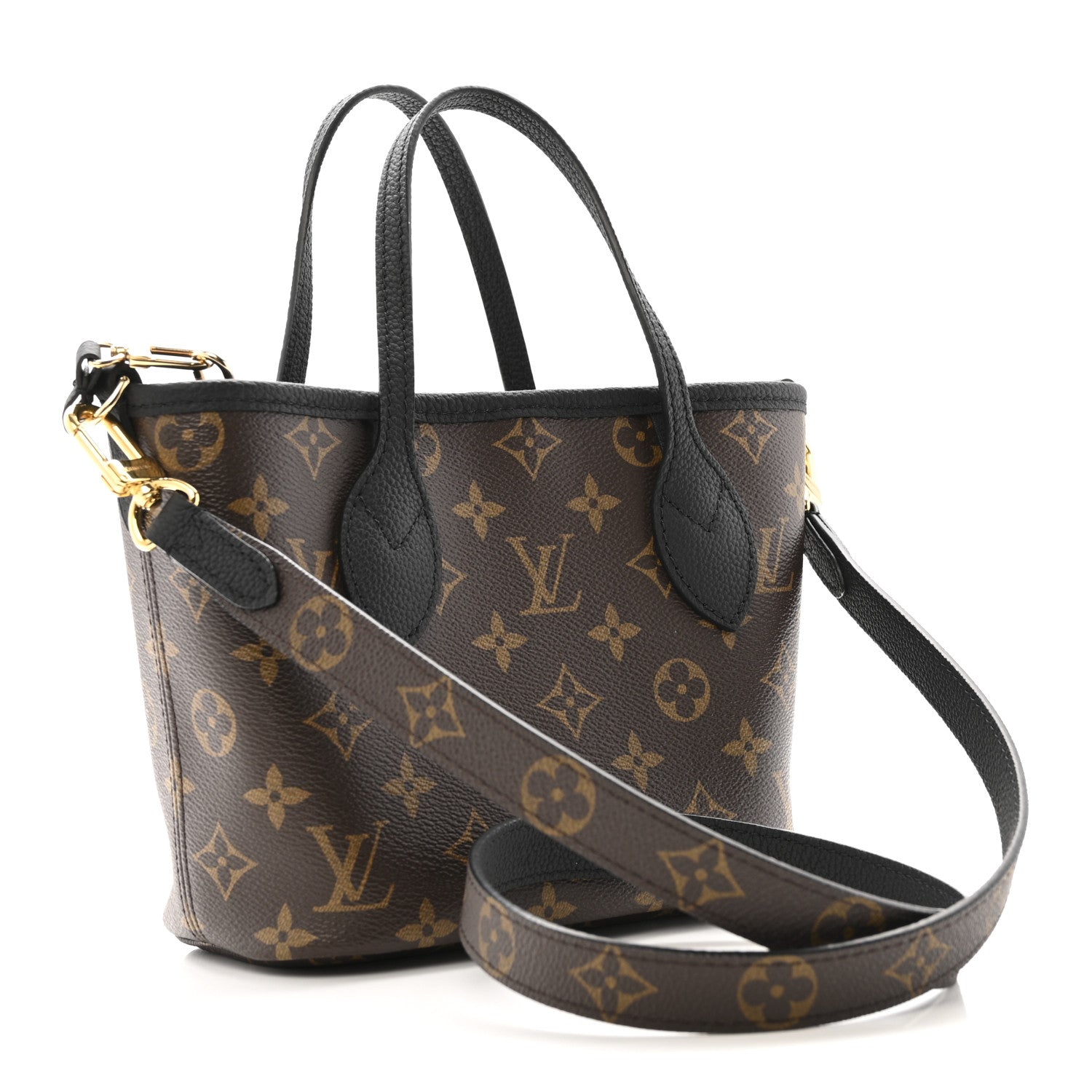Monogram Neverfull Inside Out Bandouliere BB Black