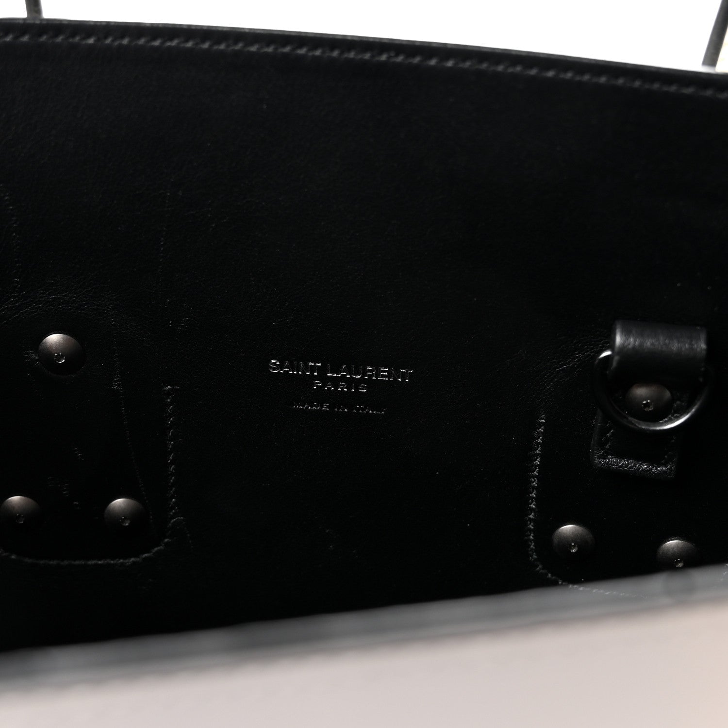 Calfskin Small Sac De Jour Dove Porcellana Black