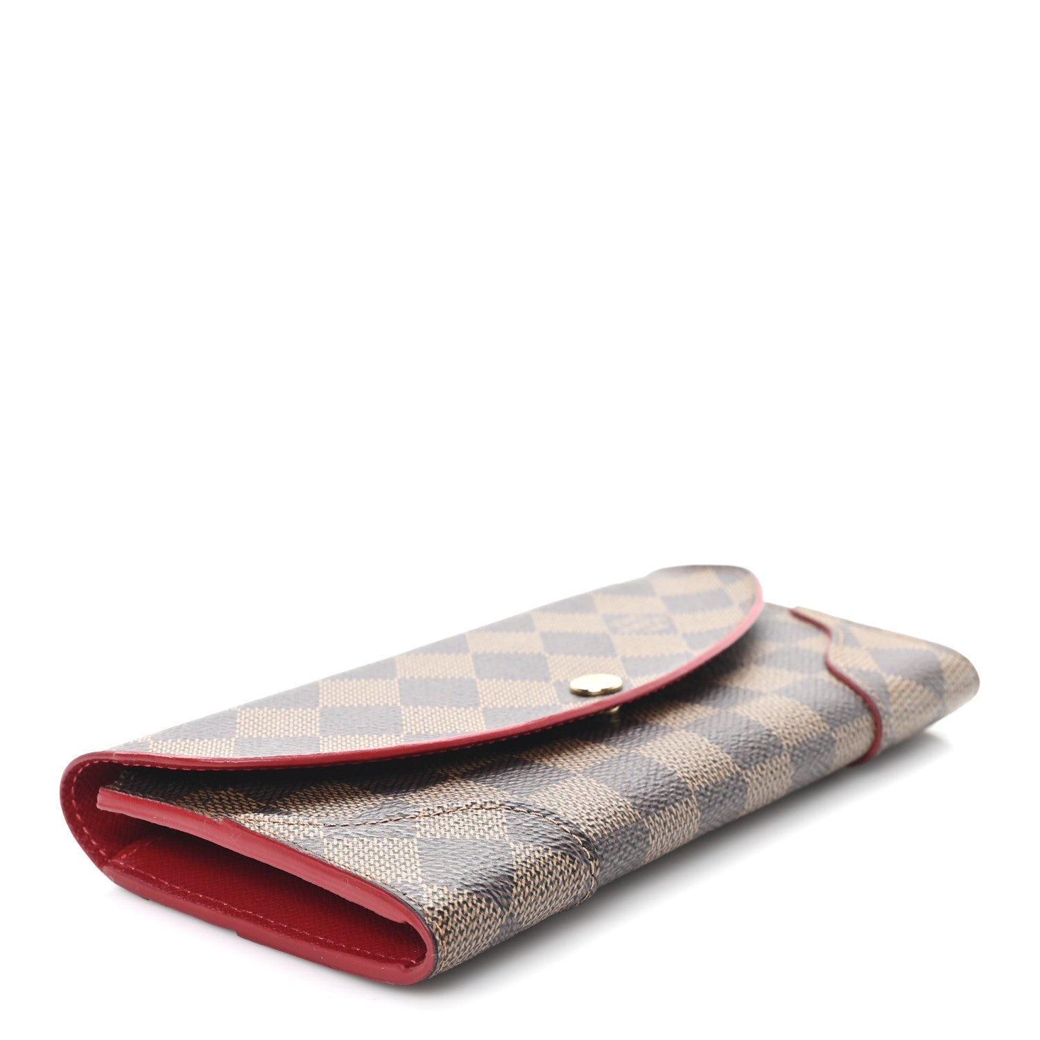 Damier Ebene Caissa Wallet Cherry