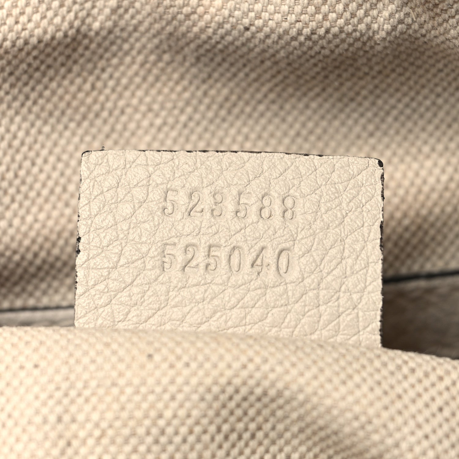 Grained Calfskin Logo Half Moon Hobo White