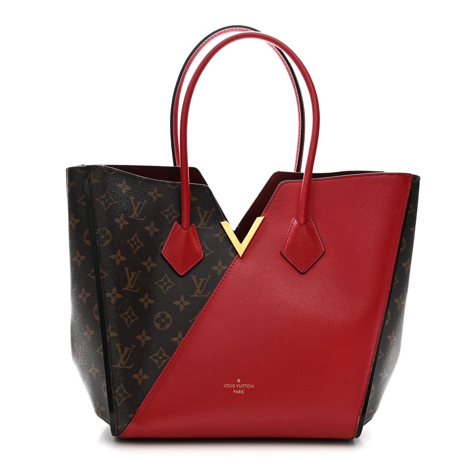 Calfskin Monogram Kimono Tote Cherry