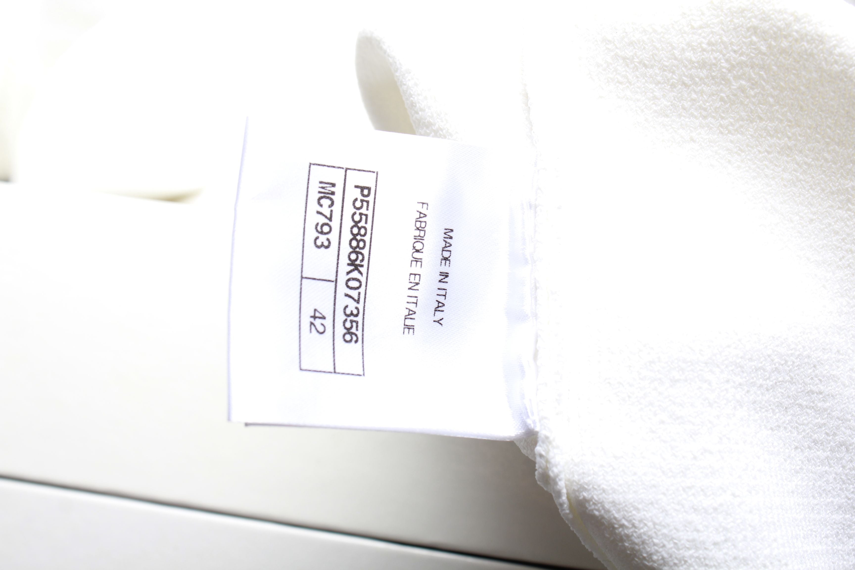 Women's Chanel Knit Blouson Jacket in White Rayon