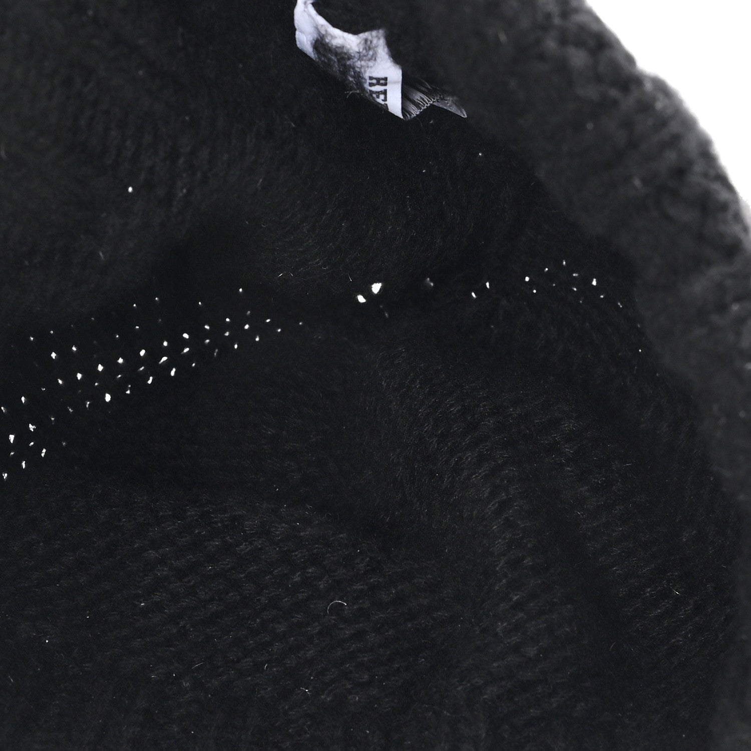 Cashmere Beanie Hat M Black