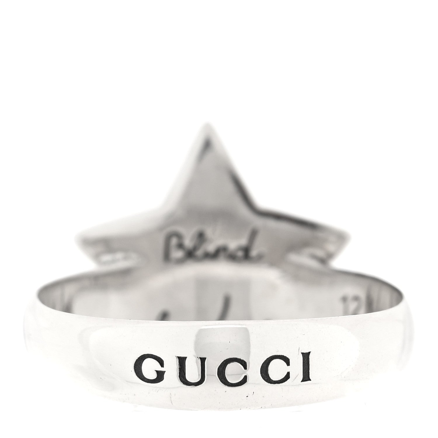 Sterling Silver Blind for Love Star Cat Ring 51 5.75