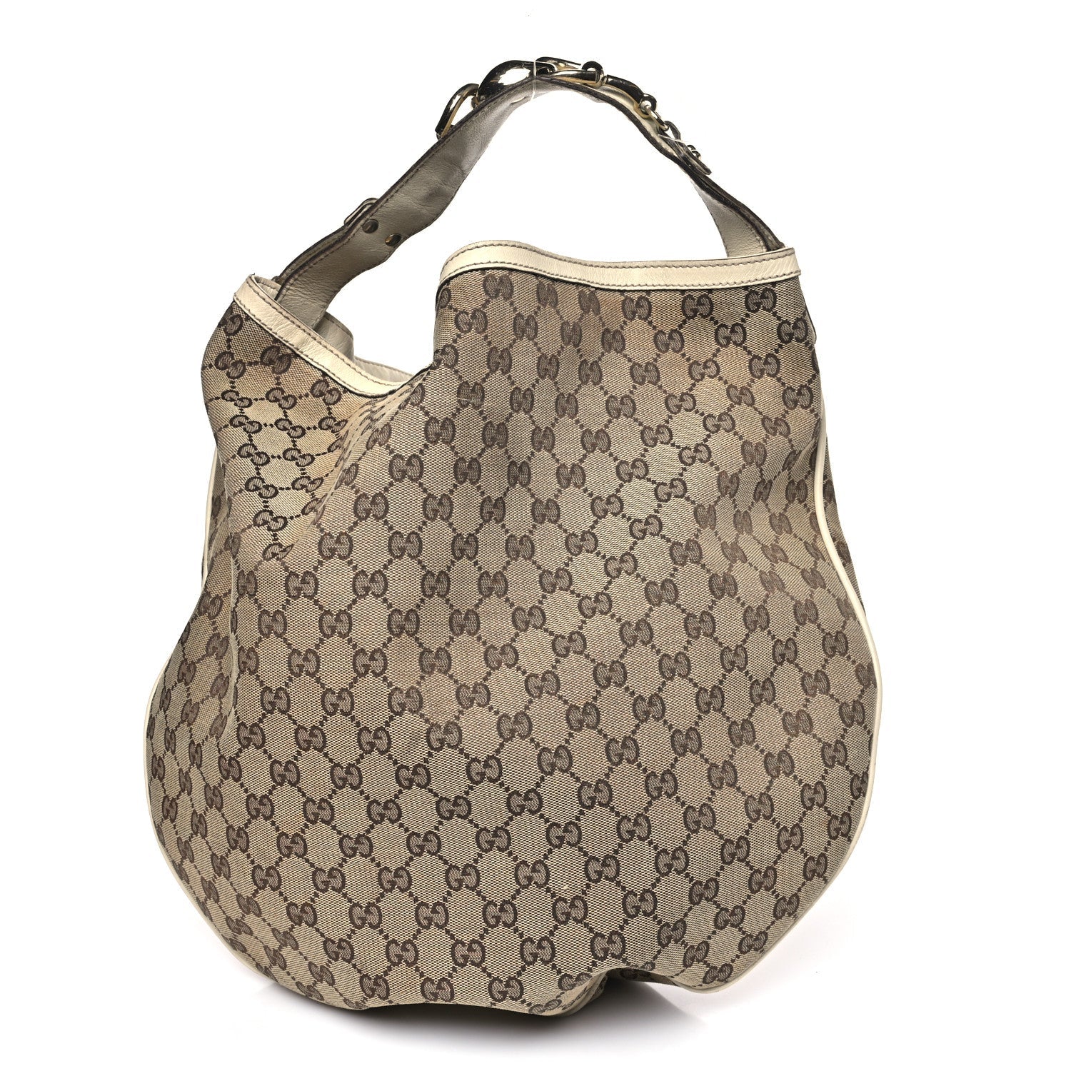 Monogram Large Wave Hobo Off White