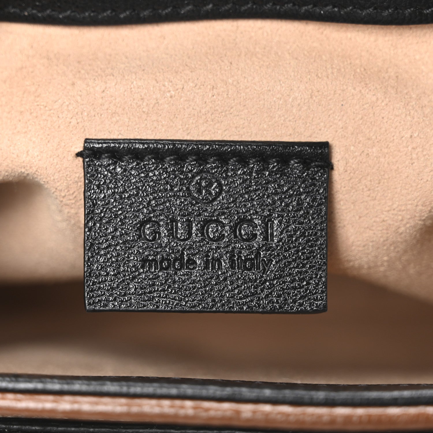 GG Supreme Monogram New Sakai Lux Calfskin Mini Padlock Flap Pocket Shoulder Bag Beige Ebony Black Cuir