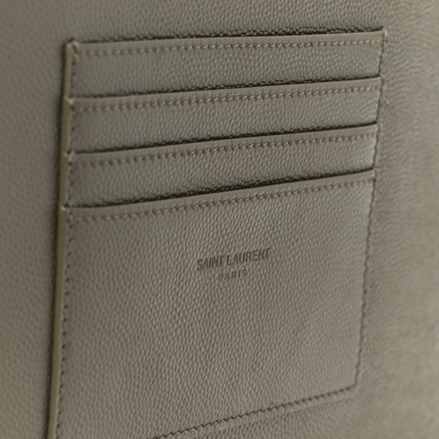 Grain De Poudre Chevron Monogram Bill Pouch Vert Kaki
