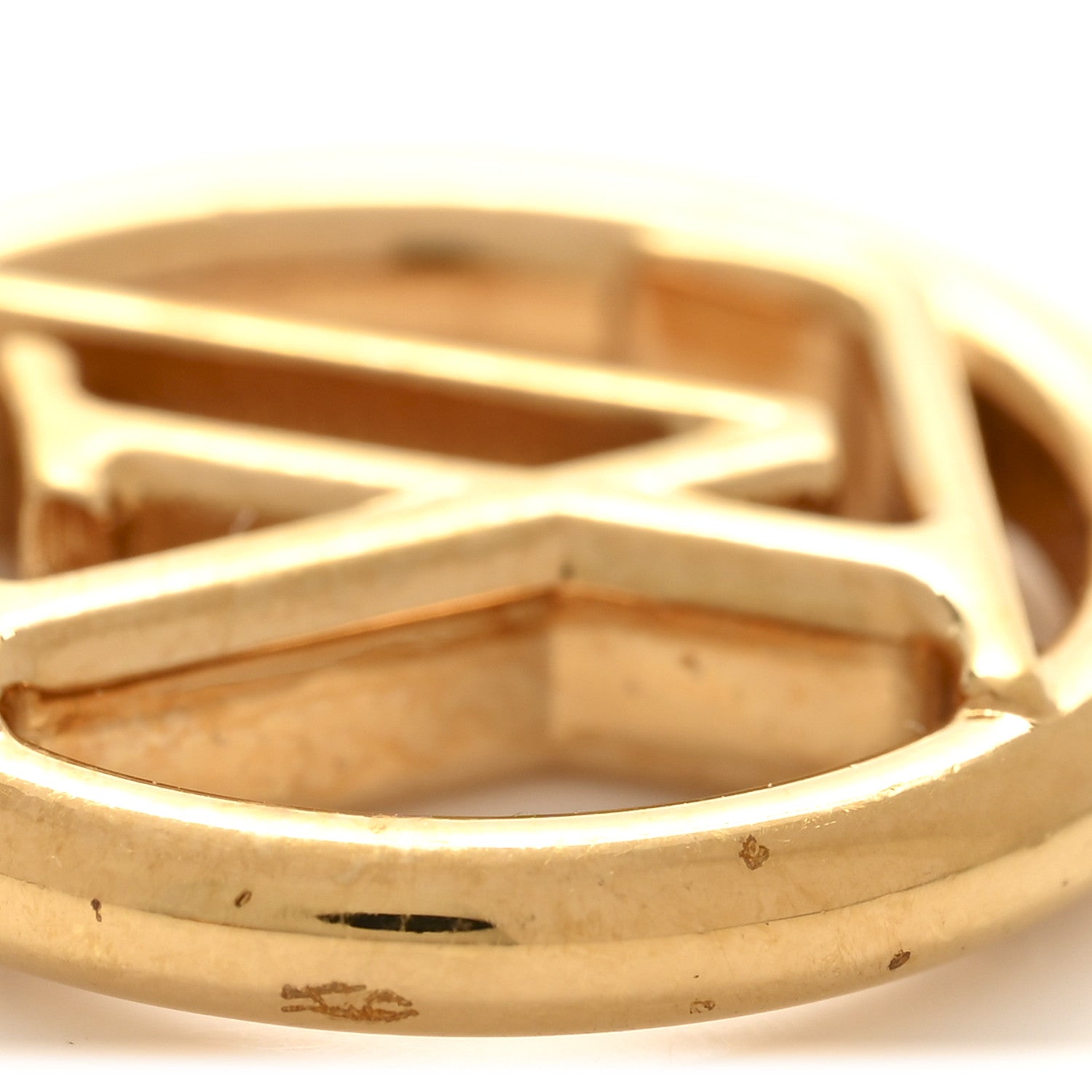 Metal Small Louise Hoop Earrings Gold
