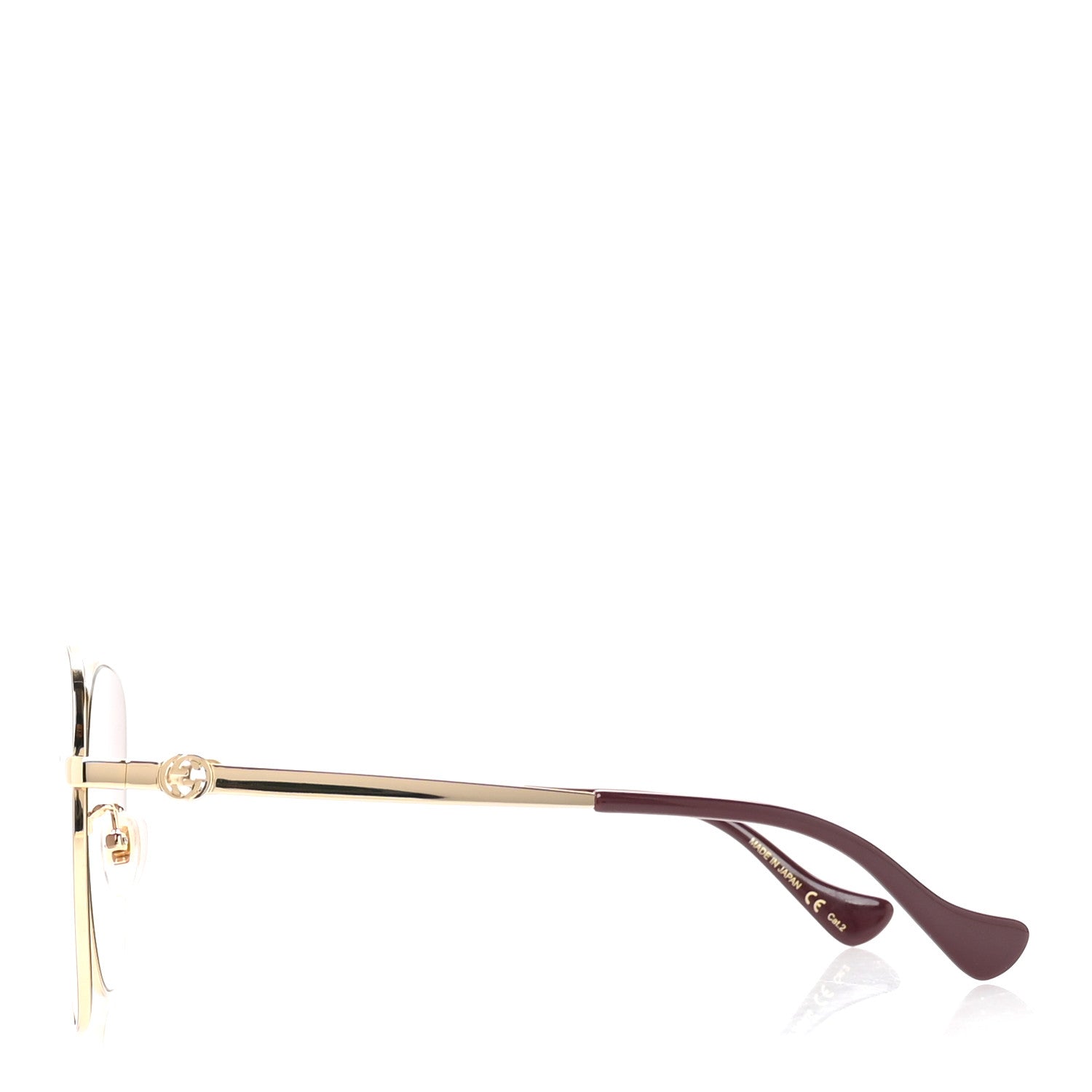 Metal Round Sunglasses GG1089SA Gold Red