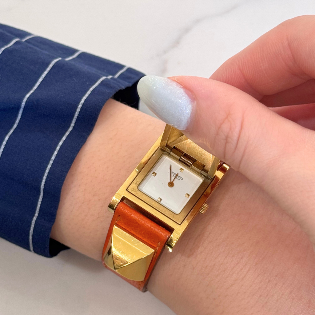 Hermes Orange Medor 23mm Watch