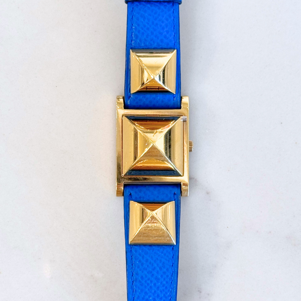 Hermes Blue Medor 23mm Watch