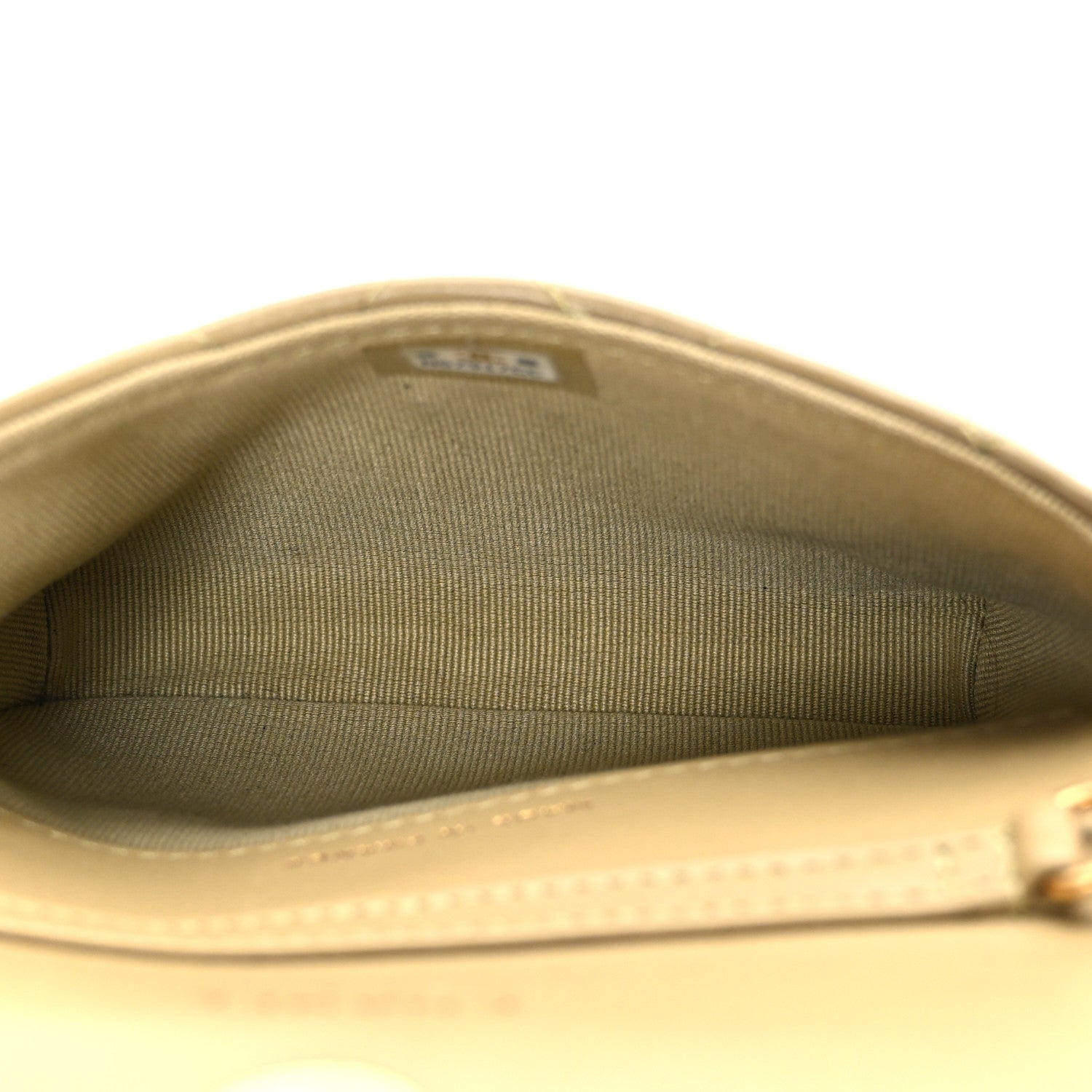 Lambskin Enamel Quilted Coco Hearts Clutch With Chain Light Green