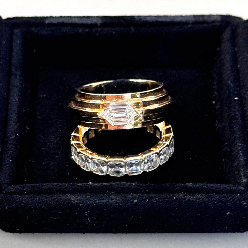 Material Good Gold Diamond Ring Size 4