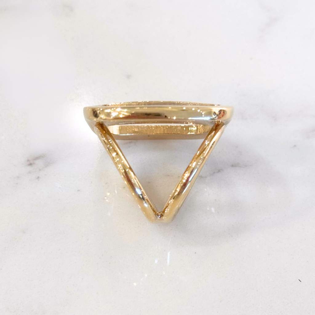Ferragamo Gold Logo Scarf Ring